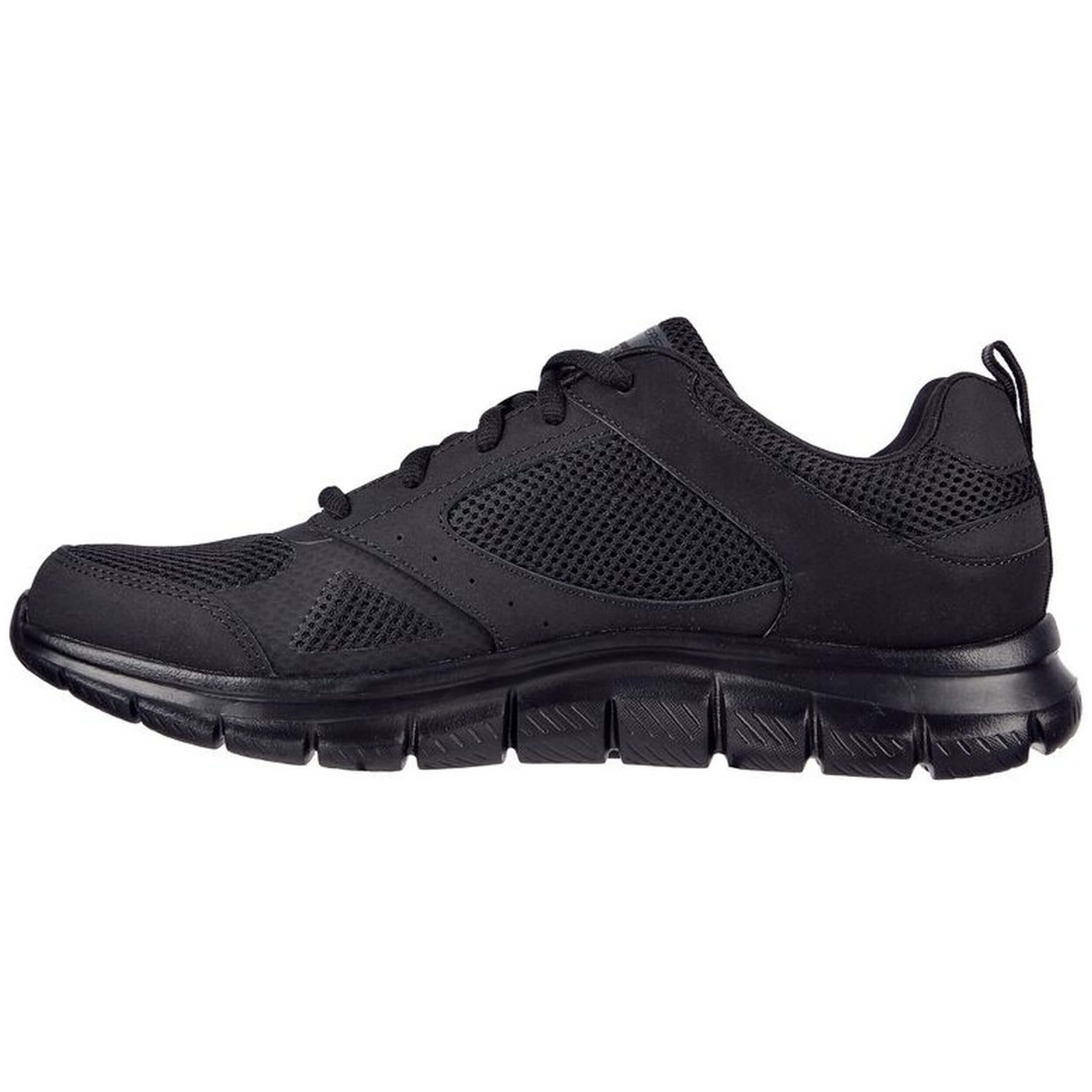 Buty męskie SKECHERS TRACK czarne 232398-BBK sportowe siateczka lekkie 45 3/6