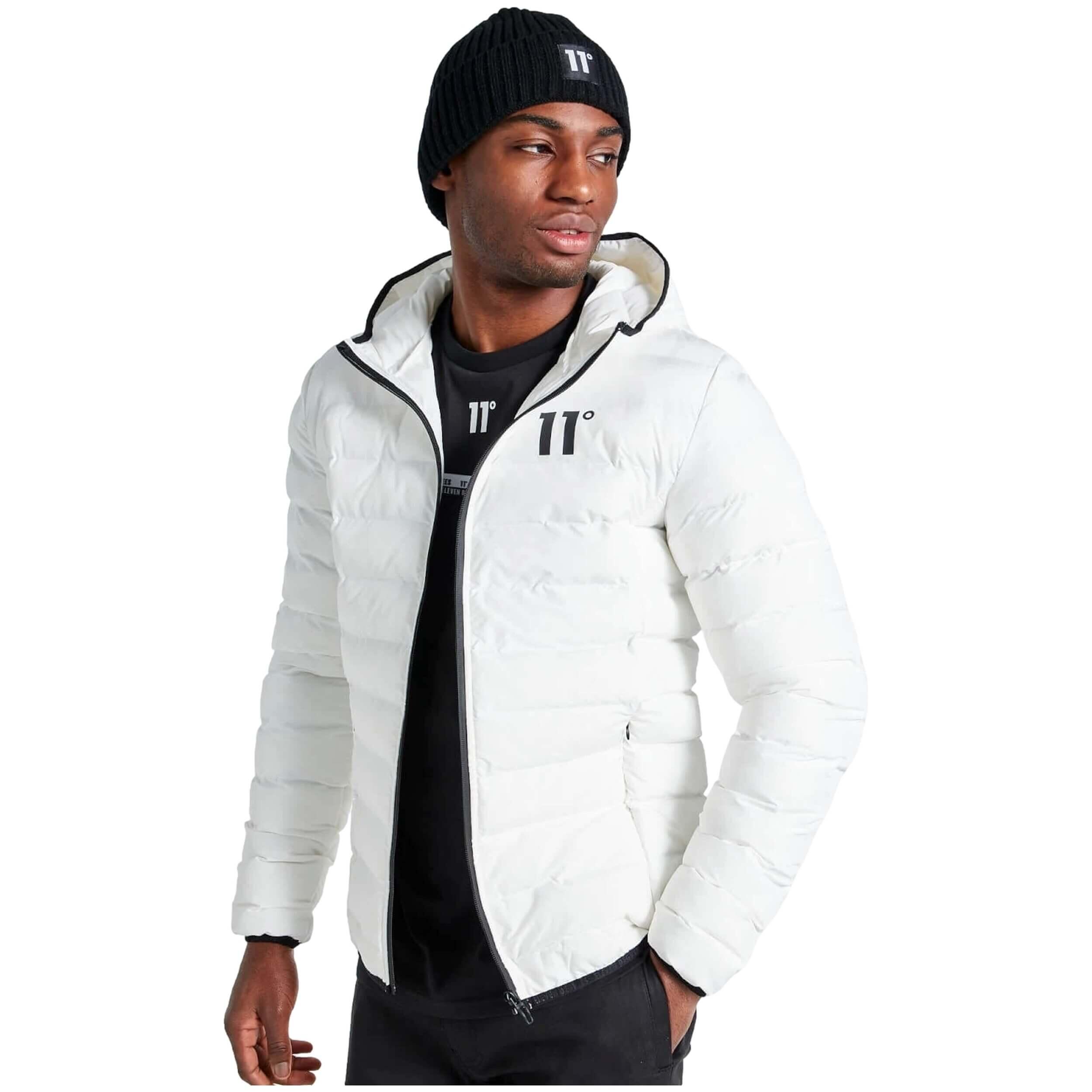 Manteau 11 degrees modèle 11D031-002 pour homme 3/4