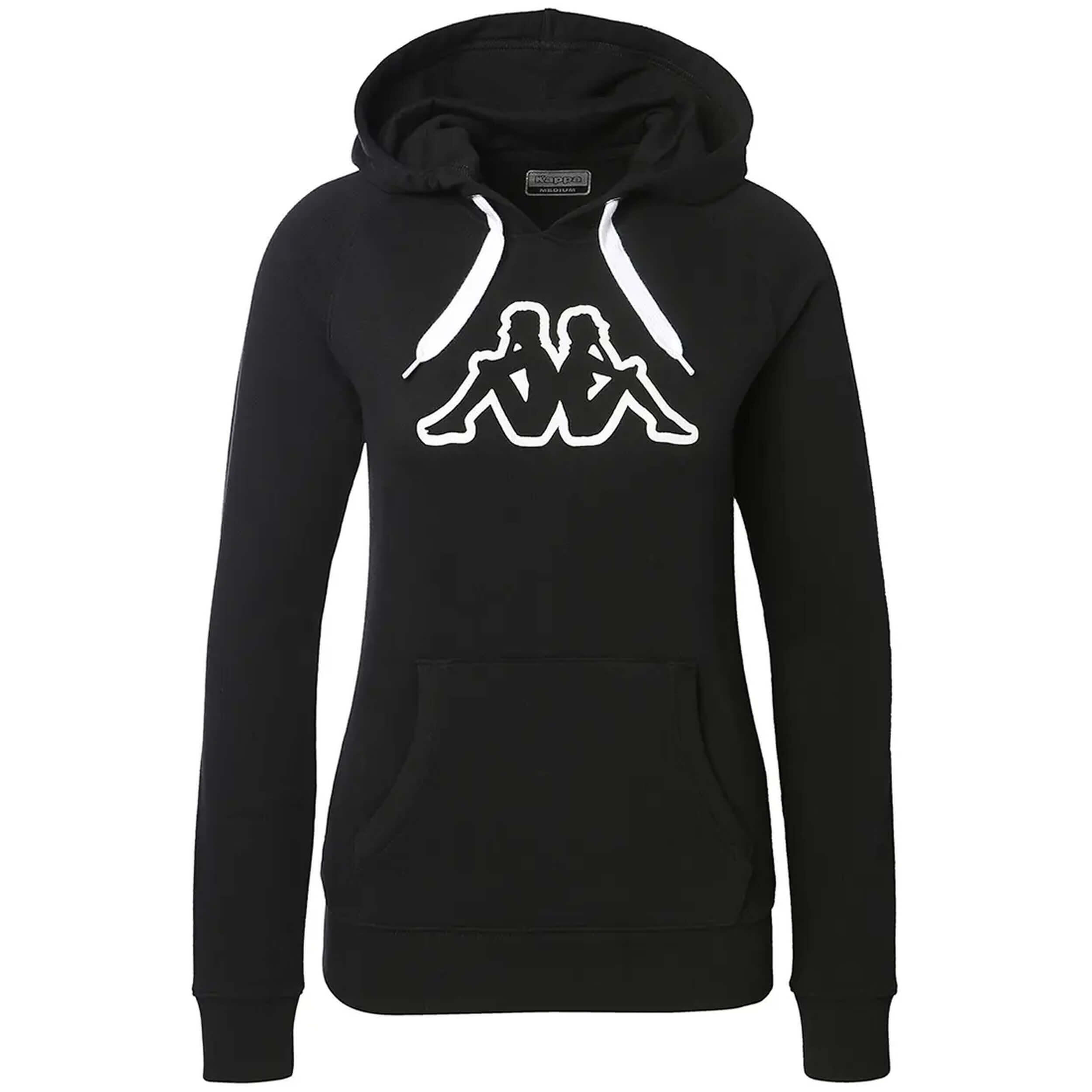 Sweat à Capuche Noir Femme Kappa Belle Slim 4/5