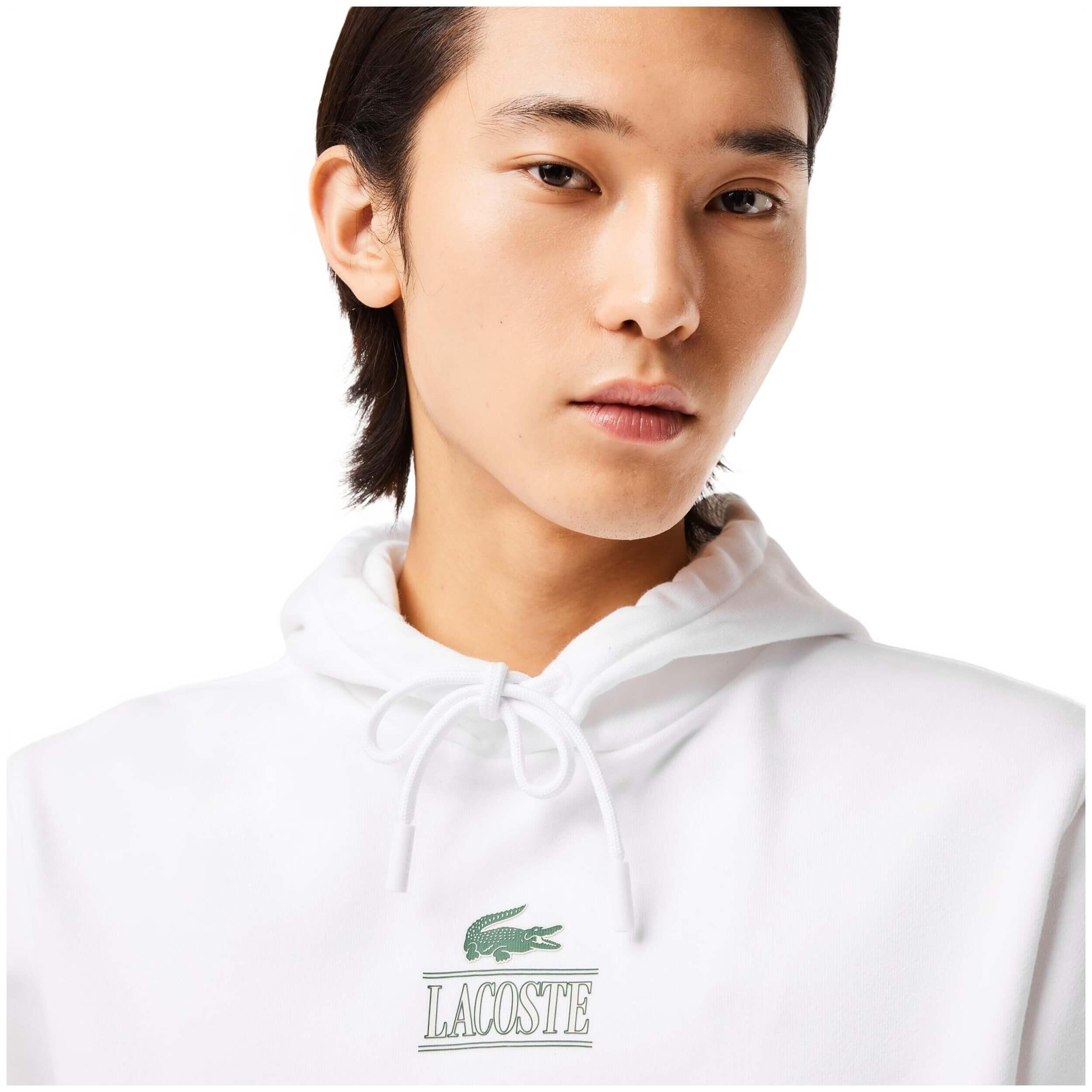 Felpa con cappuccio Lacoste modello SH5643-00-1 per uomini 3/5