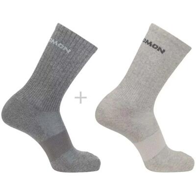 Sokken salomon evasion 2-pack light gre voor unisex