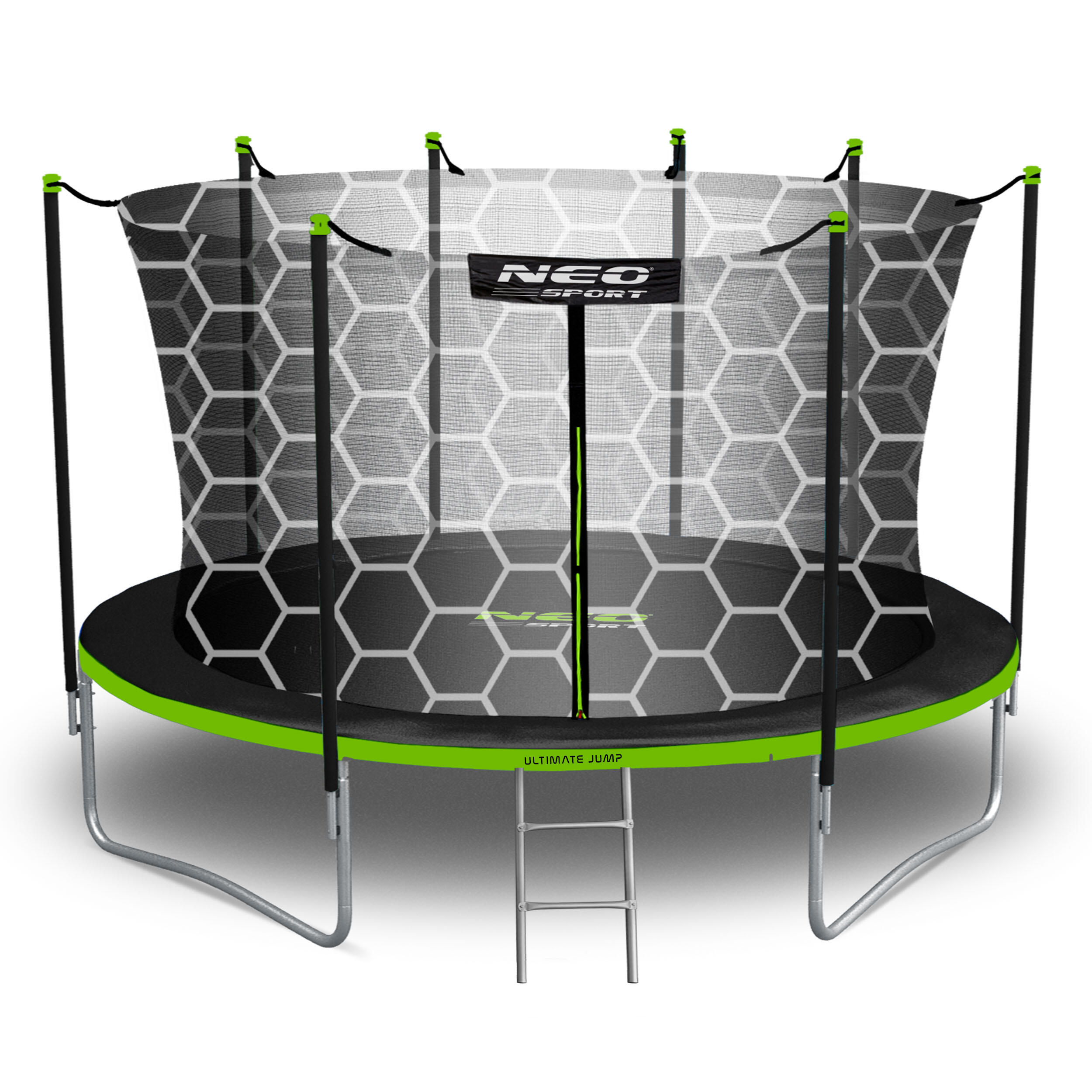 Trampolina ogrodowa z siatką wewnętrzną Neo-Sport 435cm 14ft 2/7