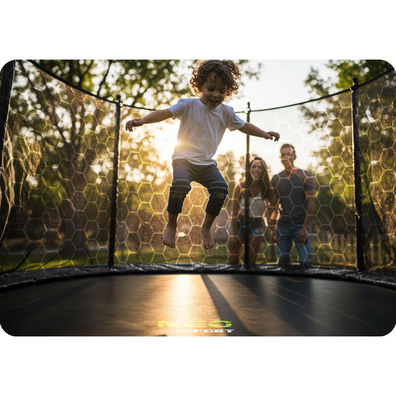 Trampolina ogrodowa z siatką wewnętrzną Neo-Sport 435cm 14ft