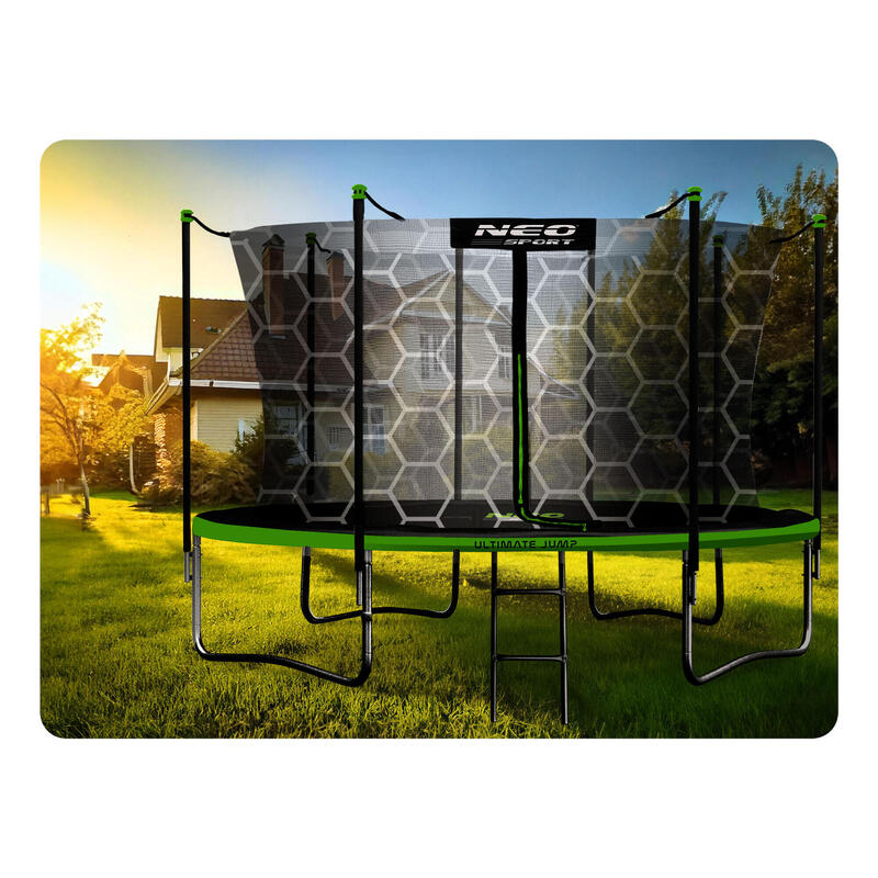Trampolina ogrodowa z siatką wewnętrzną Neo-Sport 435cm 14ft