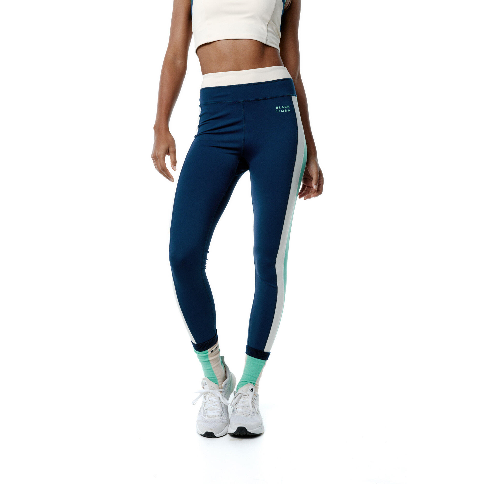 BLACK LIMBA Legging deportivo SynergyFit Sujeción alta de mujer Black Limba
