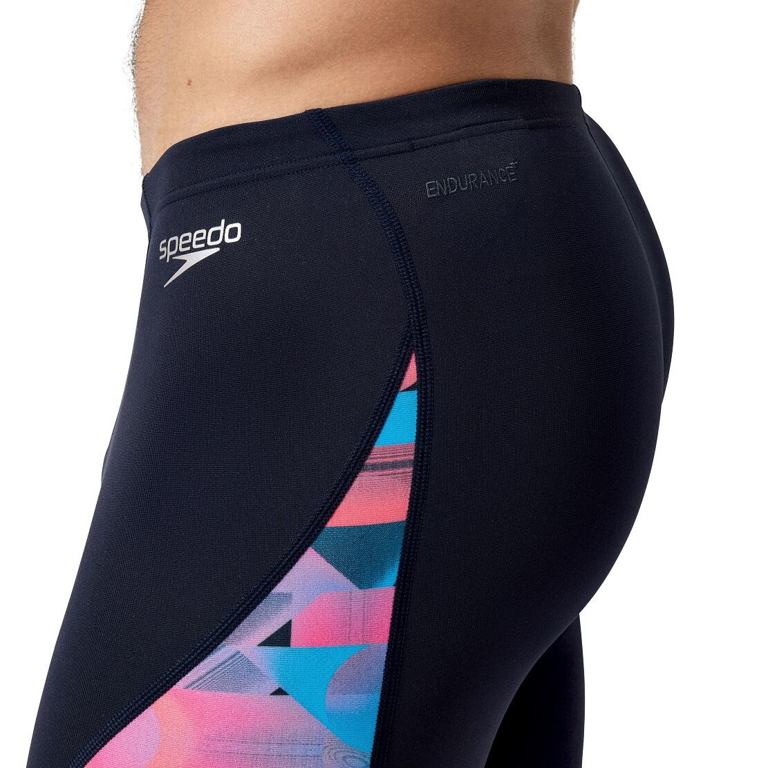 Maillot de bain Speedo Allover Digi V-Cut Noir/Rouge 2/10