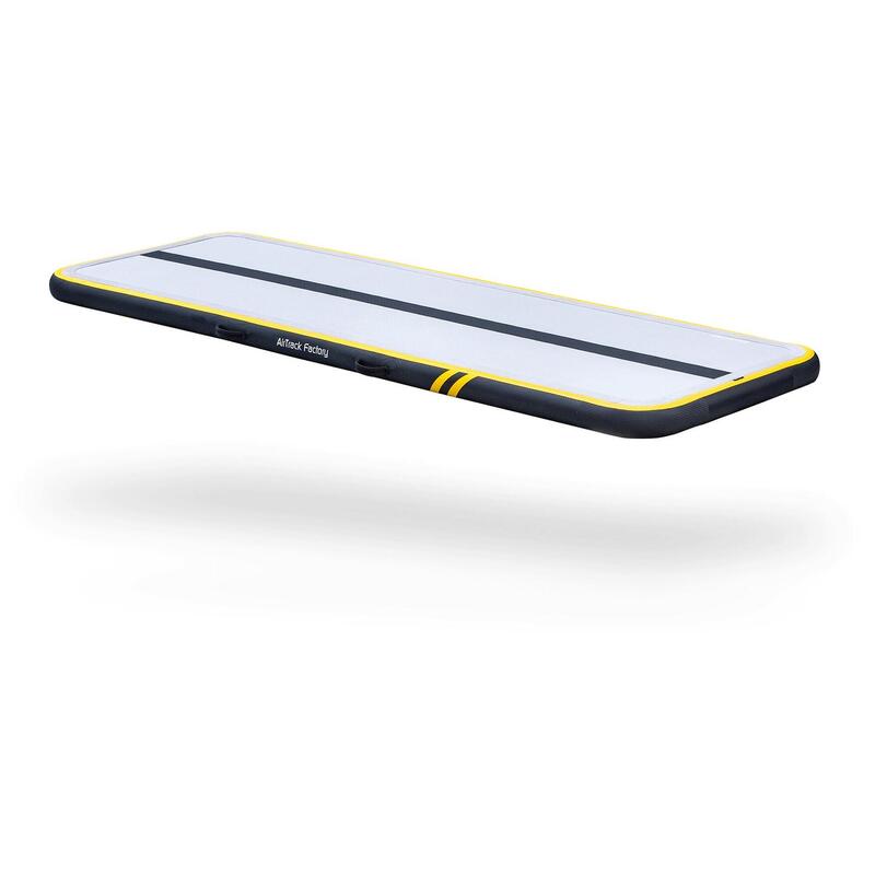 Colchoneta de gimnasia hinchable AirTrack 300 x 100 x 10 cm negra
