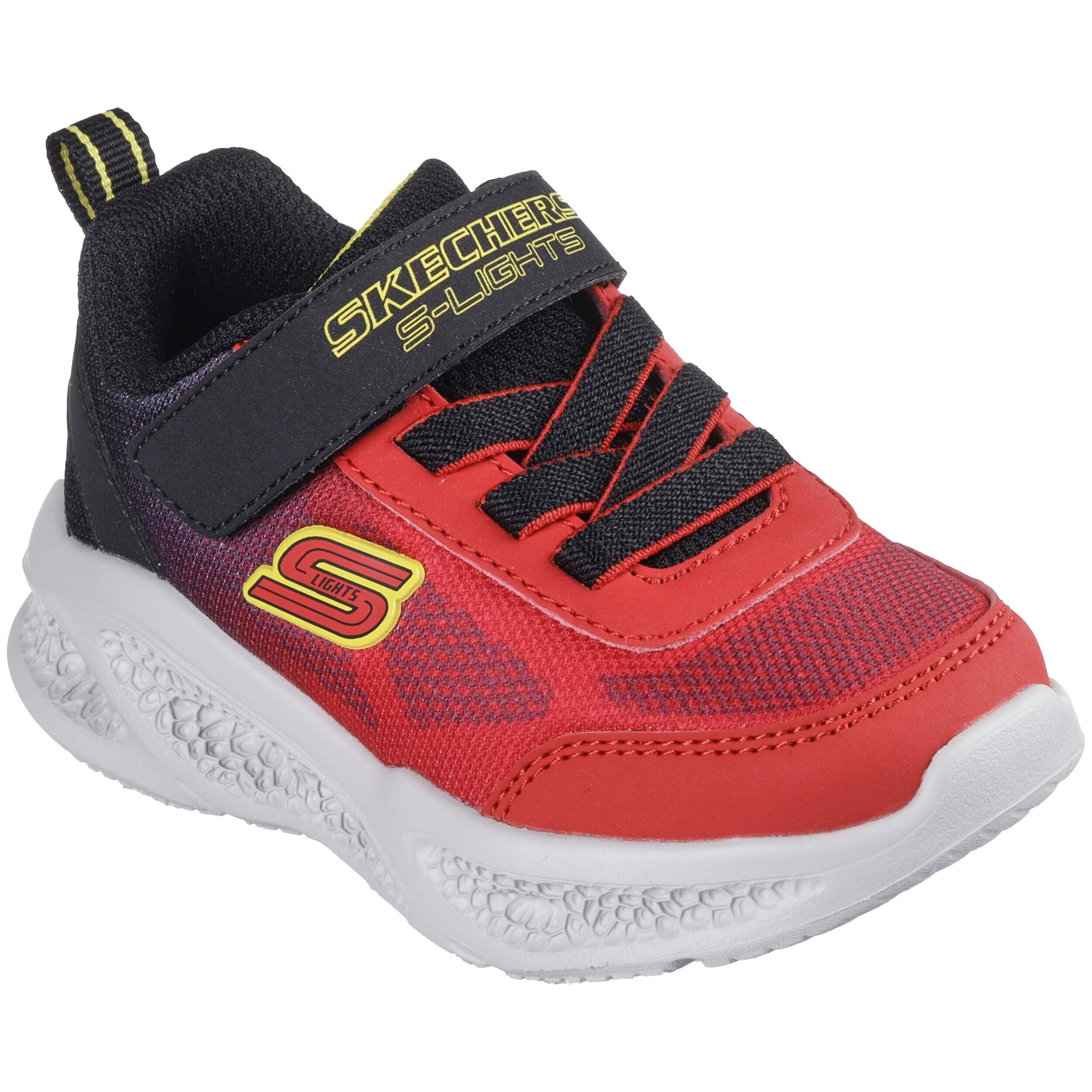 Chaussures décontractées pour garçon Skechers Td lights Rouge 5/5