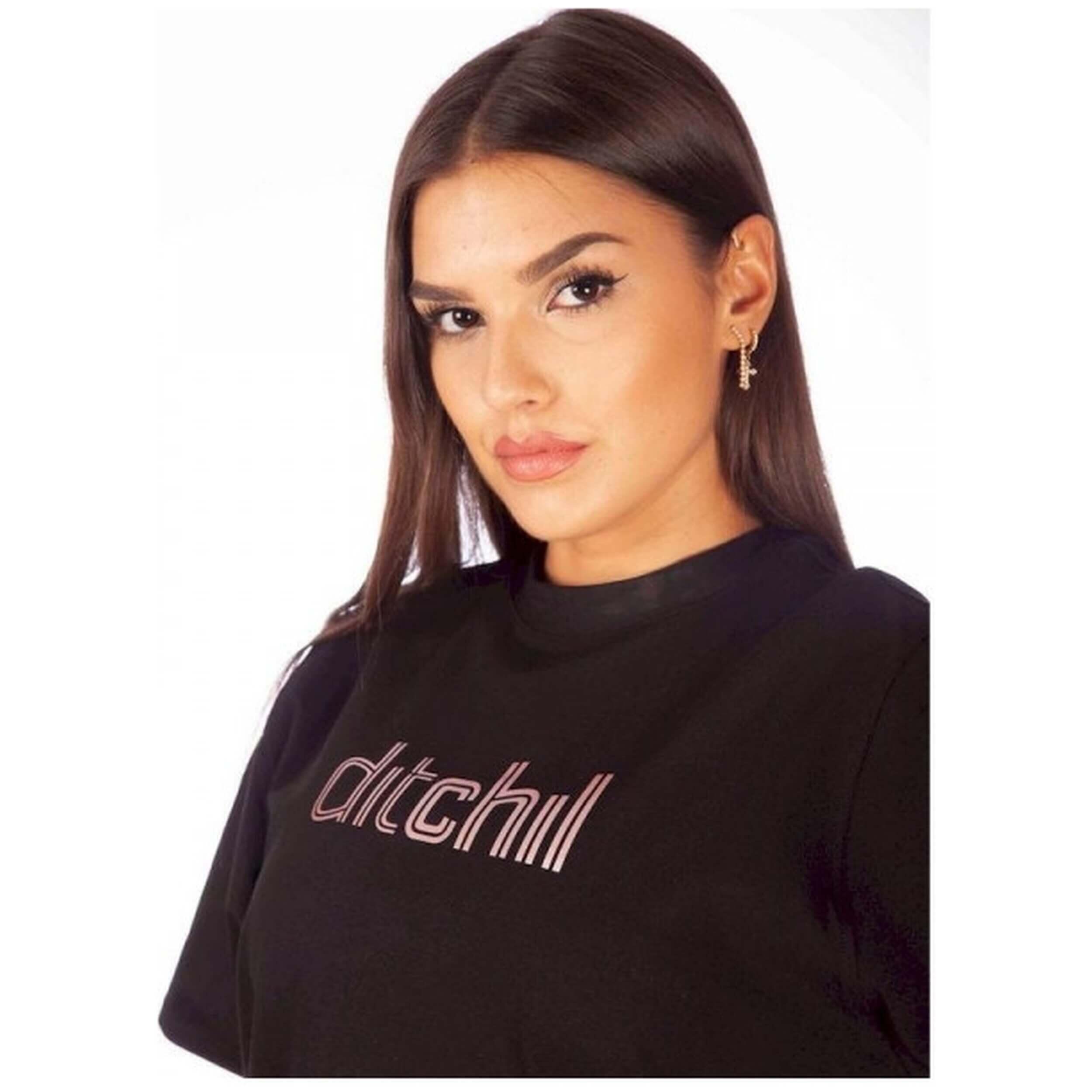 Maglia a maniche corte Ditchil modello TO2015-900-BLACK per donne 4/4