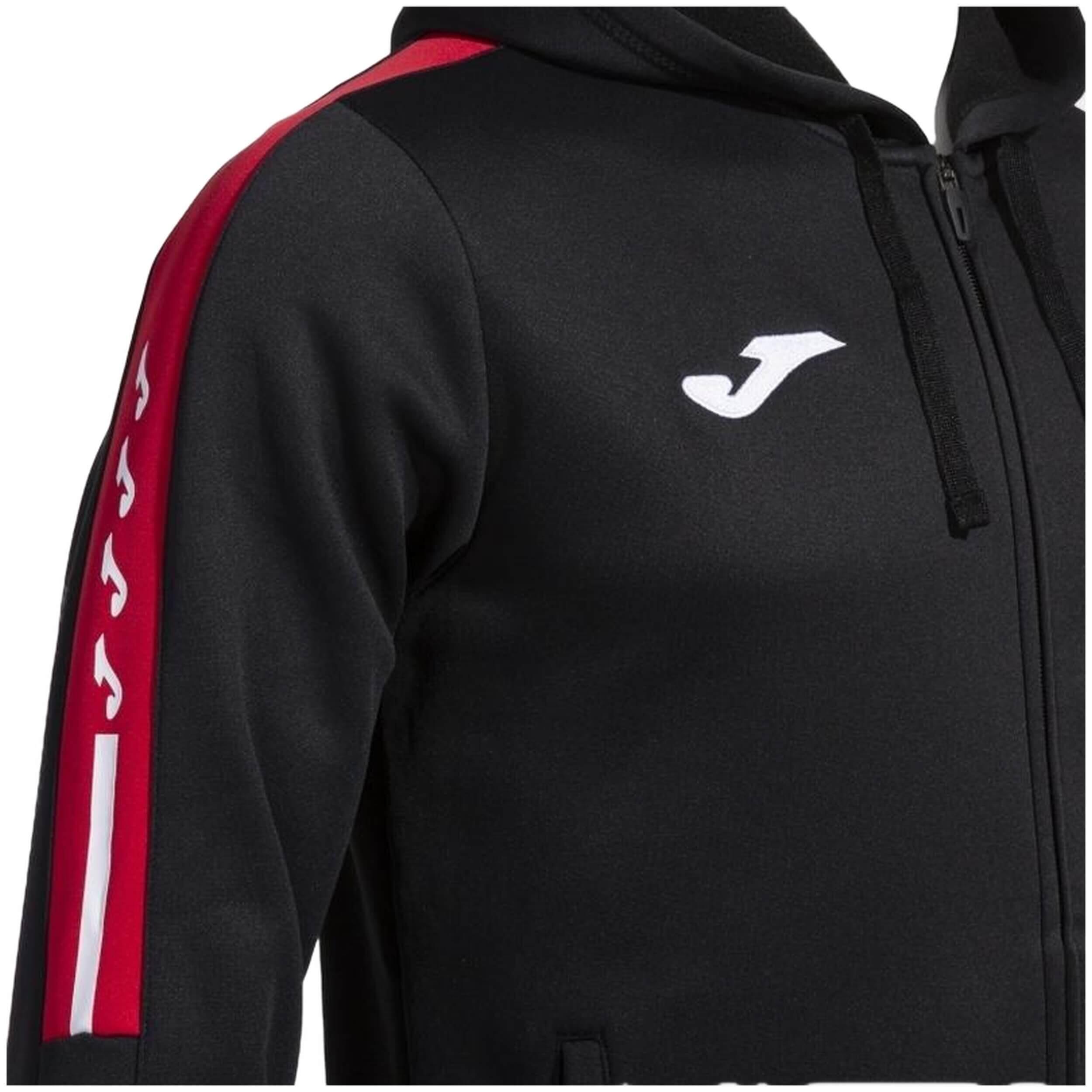 Chaqueta Con Capucha Fútbol Hombre Joma Olimpiada Negro 3/5