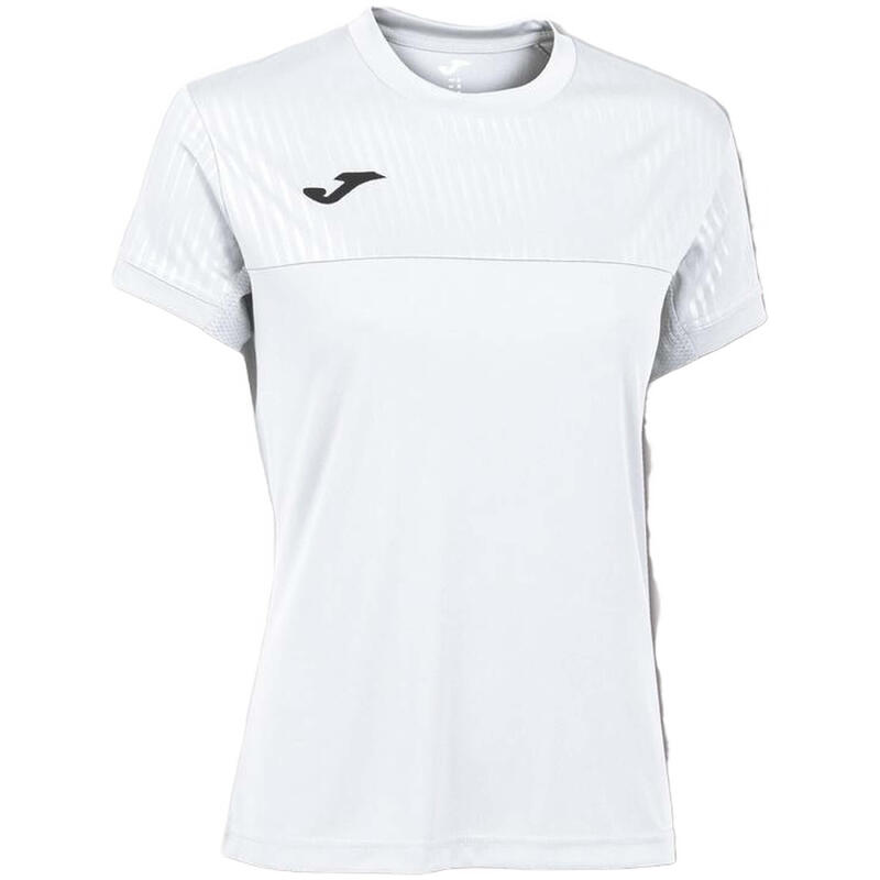 Maillot Manches Courtes Padel Femme Joma Montreal Blanc