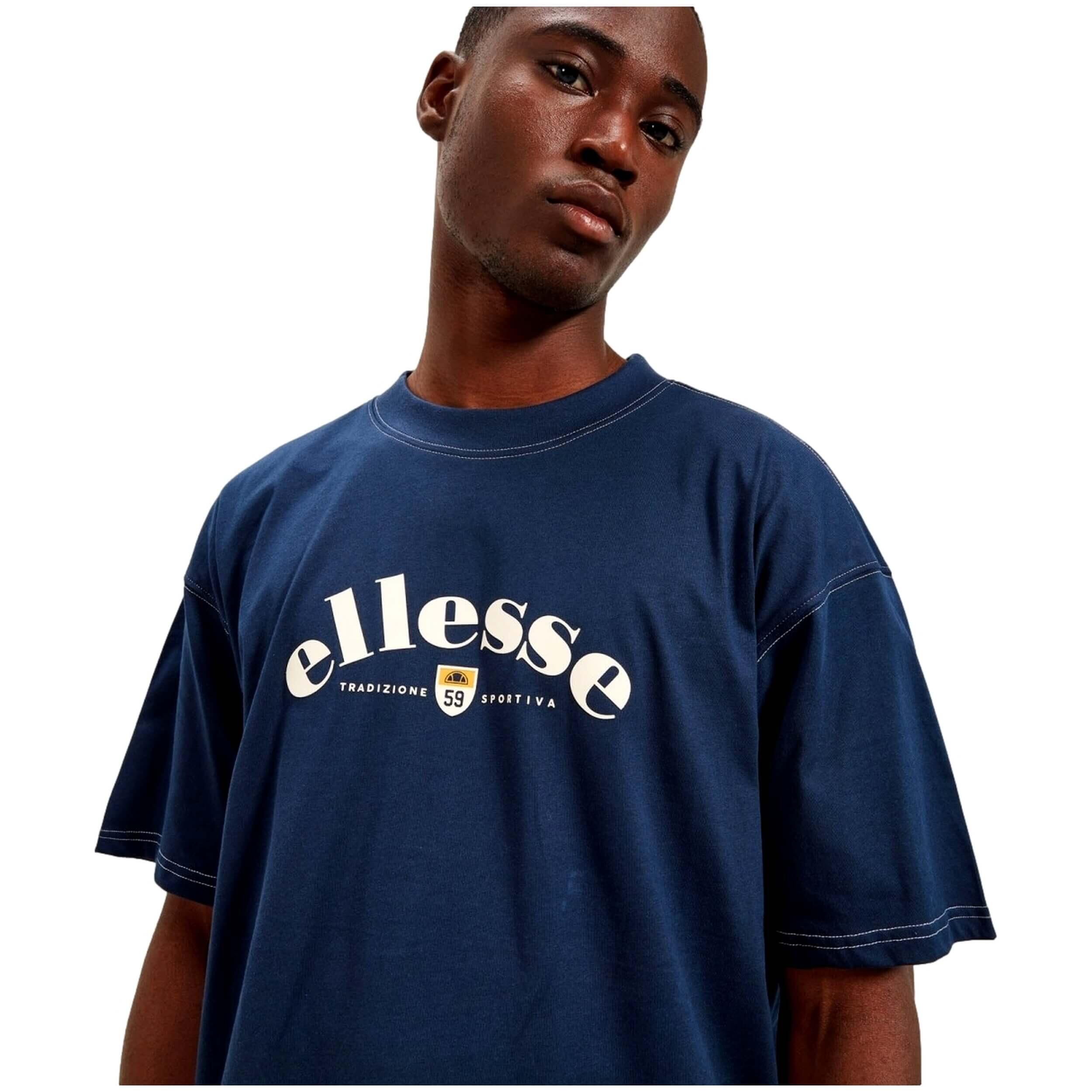 T-shirt Ellesse modèle SHU19655-BLUE pour homme 4/4
