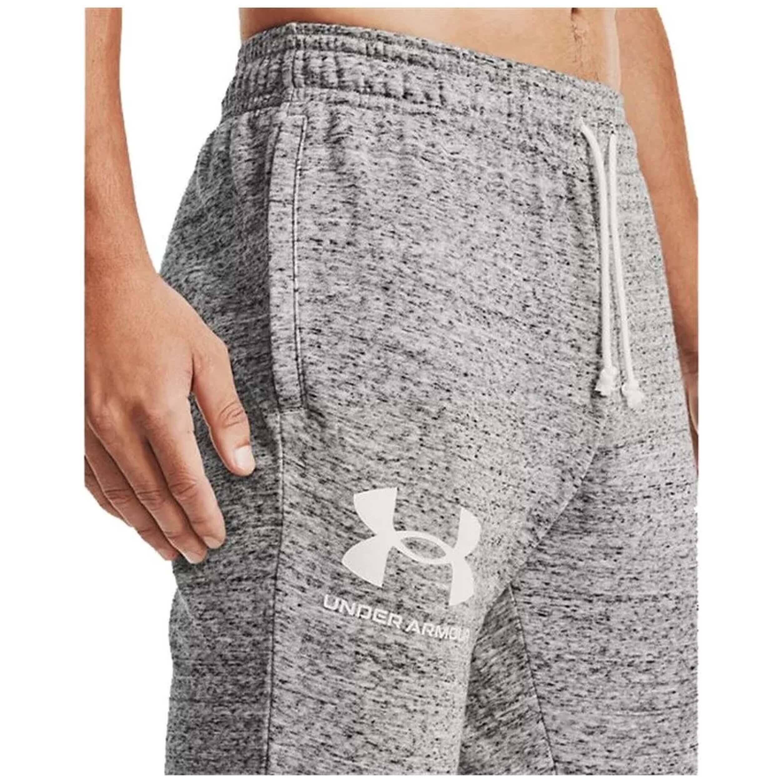 Pantaloni lunghi Under armour RIVAL TERRY per uomini 5/7