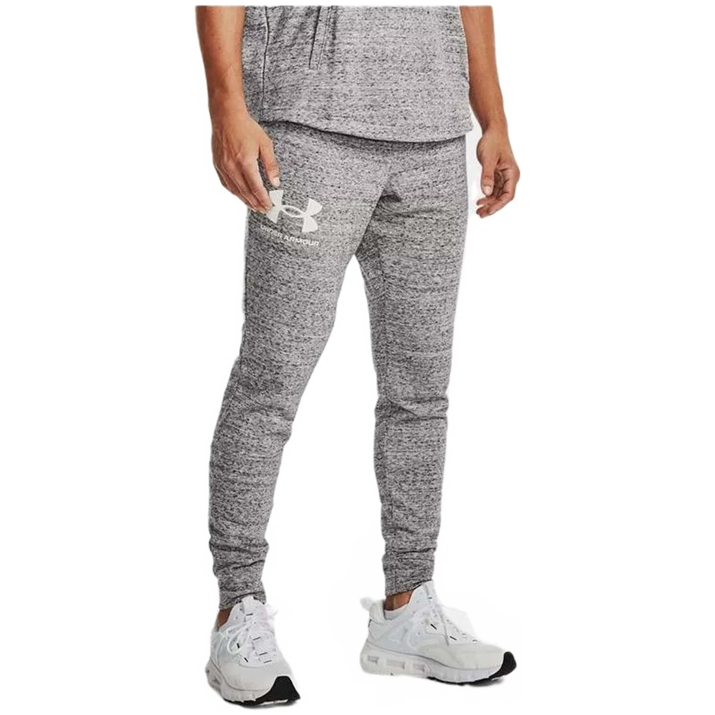 Pantaloni lunghi Under armour RIVAL TERRY per uomini 3/7