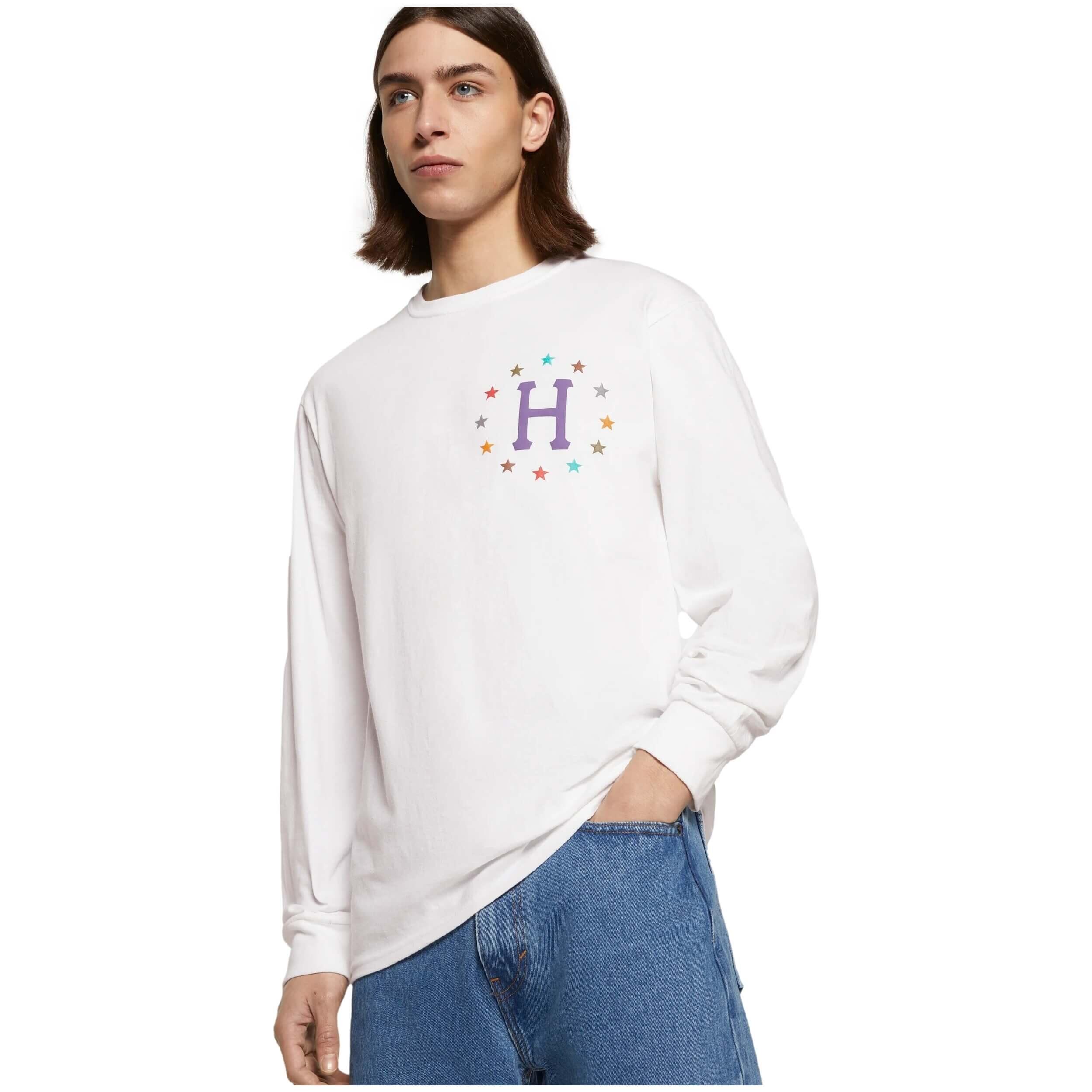 Camisola de manga comprida Huf Puff Galaxies para homem 6/7