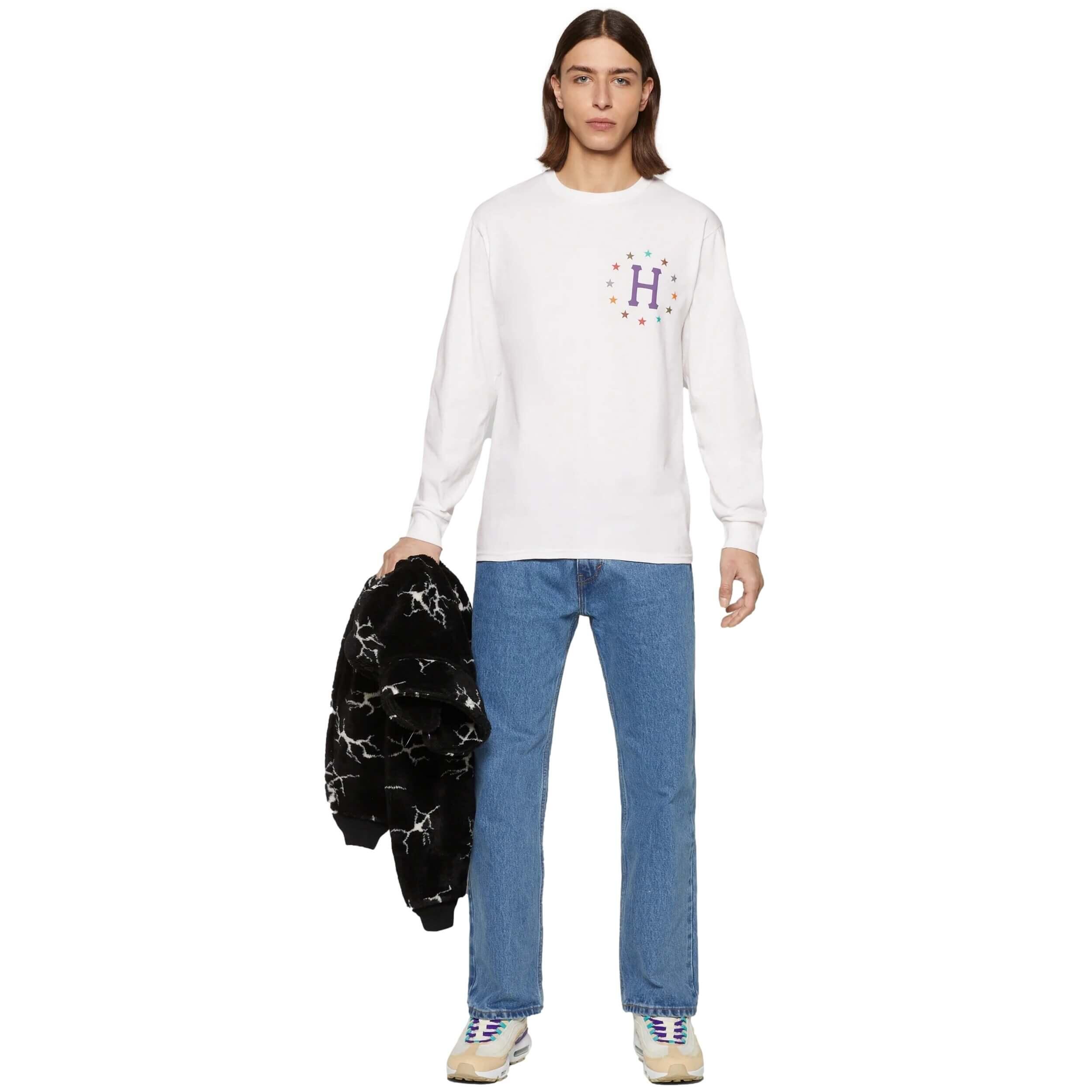 Camisola de manga comprida Huf Puff Galaxies para homem 5/7