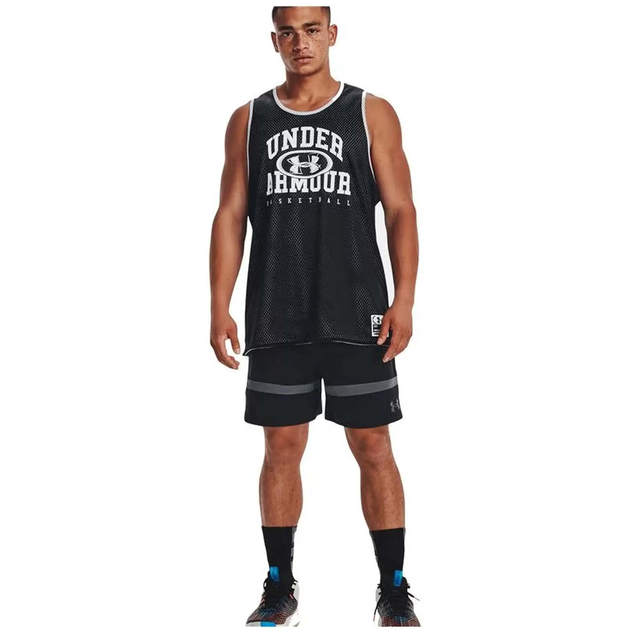 Short de bain Under Armour Baseline Noir pour homme 5/5