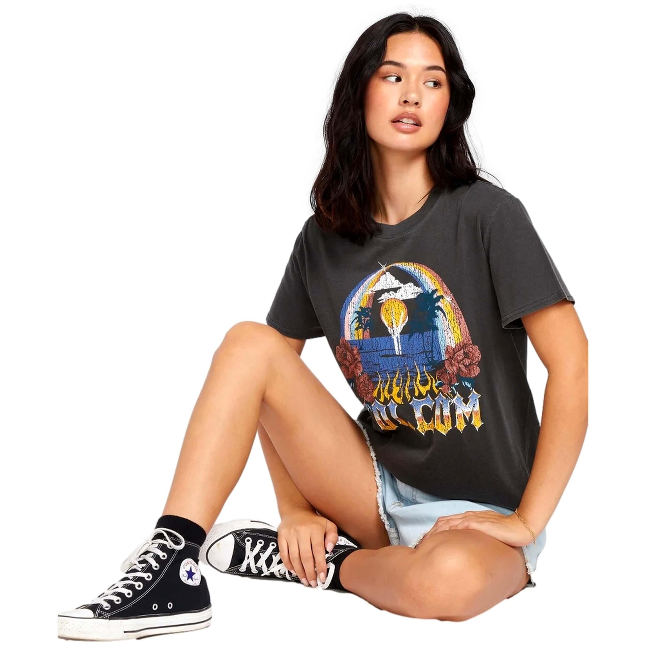 T-shirt - Skate - Mulher - Lock It Up - Graphic - Preto 5/5