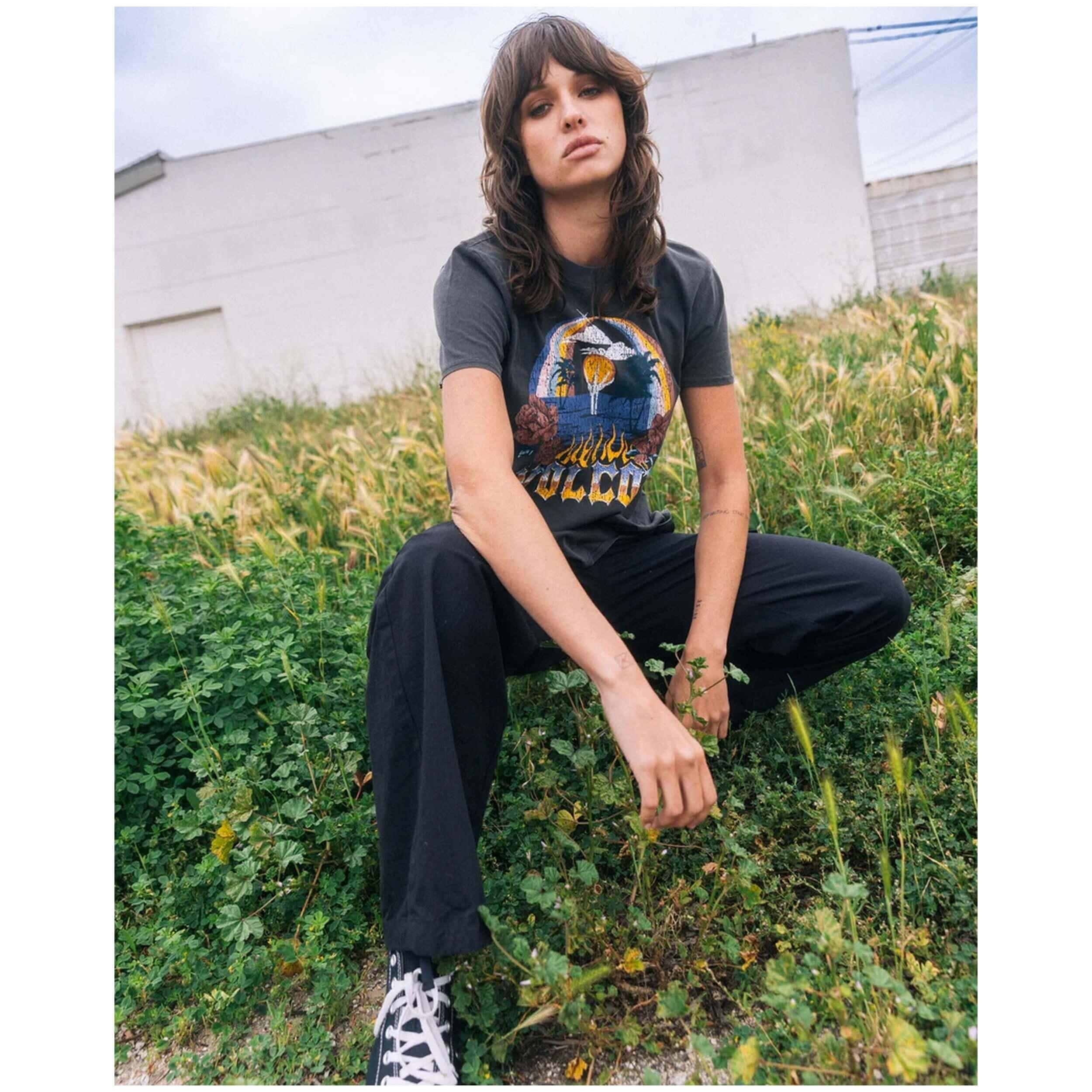 T-shirt - Skate - Mulher - Lock It Up - Graphic - Preto 2/5