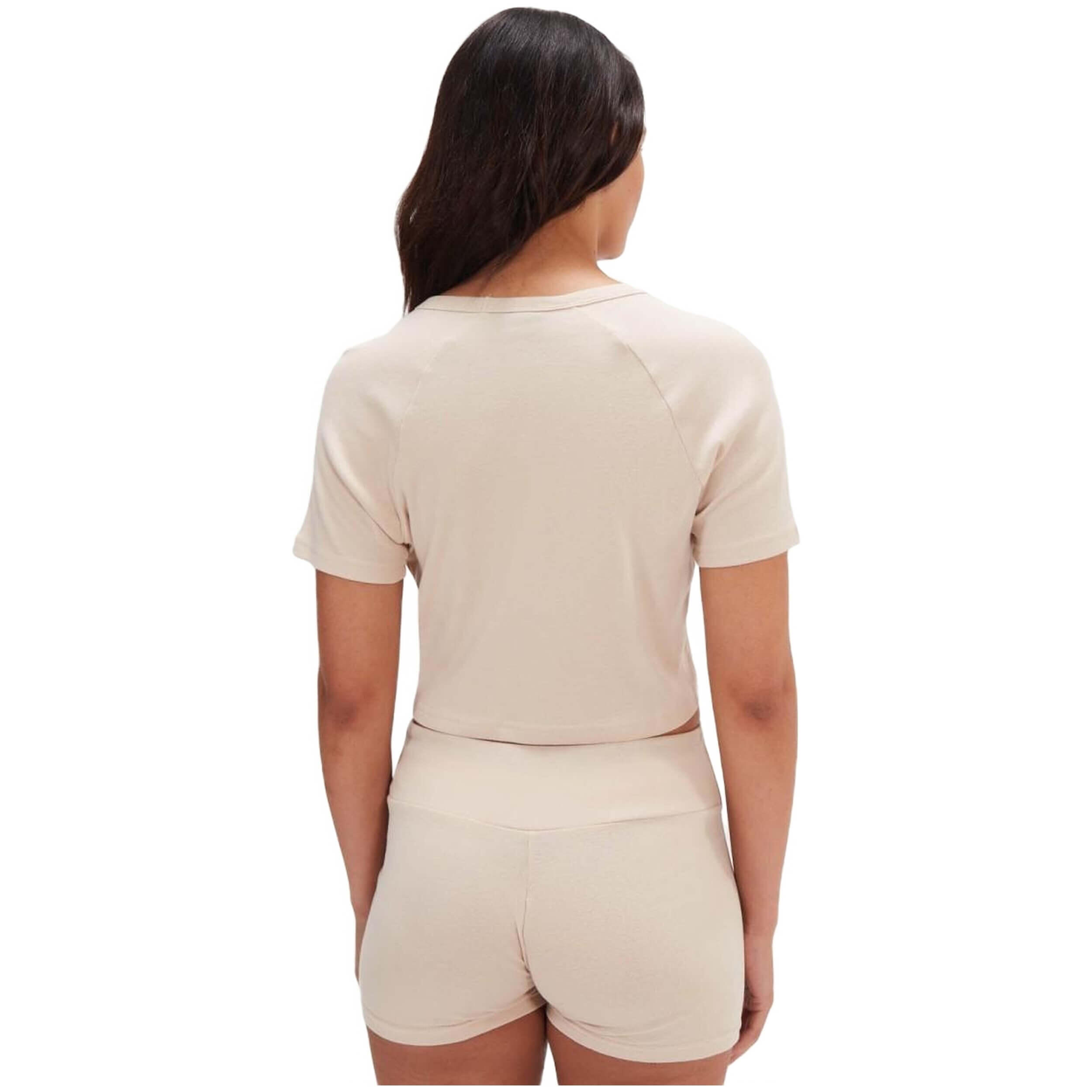 Camiseta de manga corta Ellesse modelo SGW20673-BEIGE para mujer 3/4
