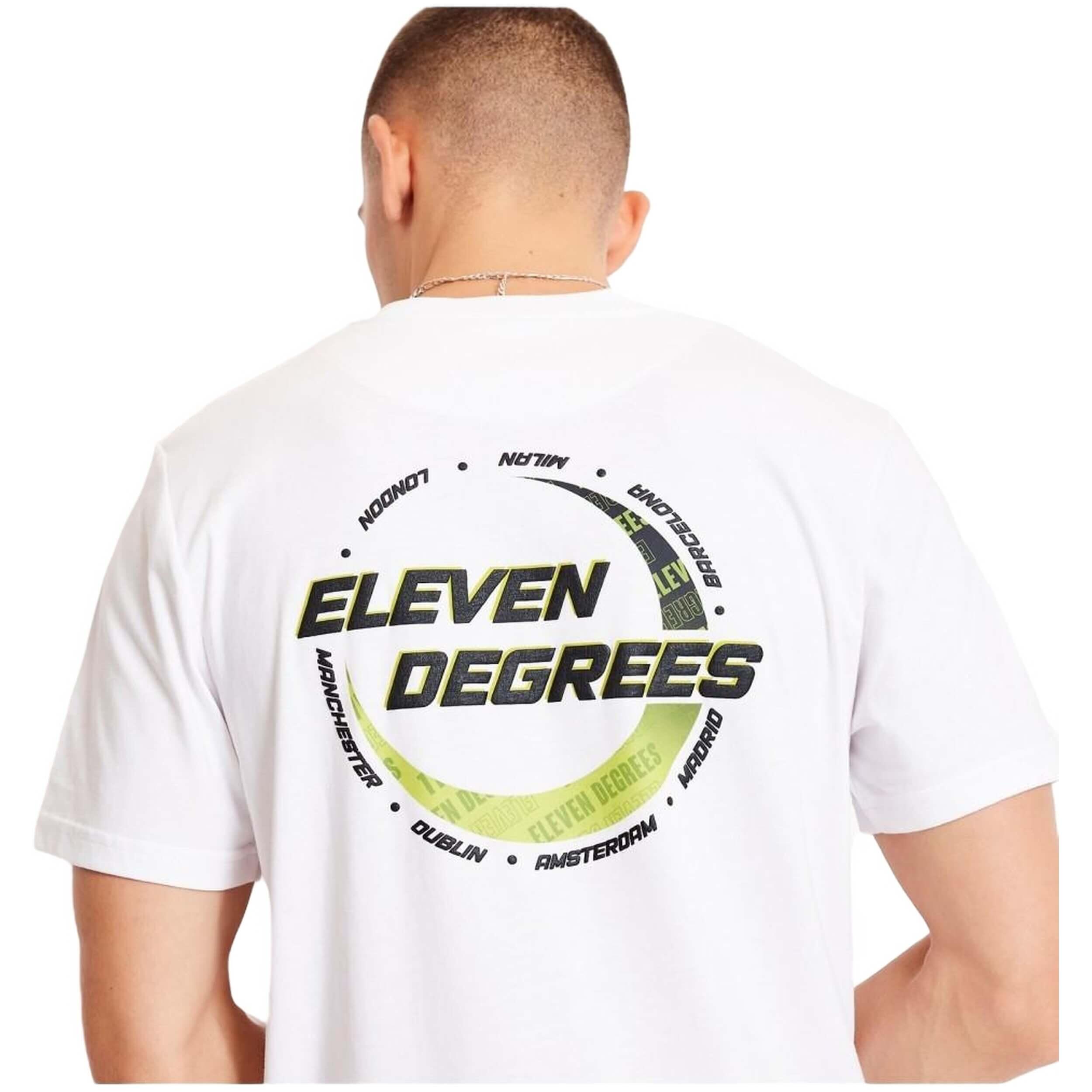 Camiseta de manga corta 11 degrees modelo 11D3711-1074 para hombre 3/4