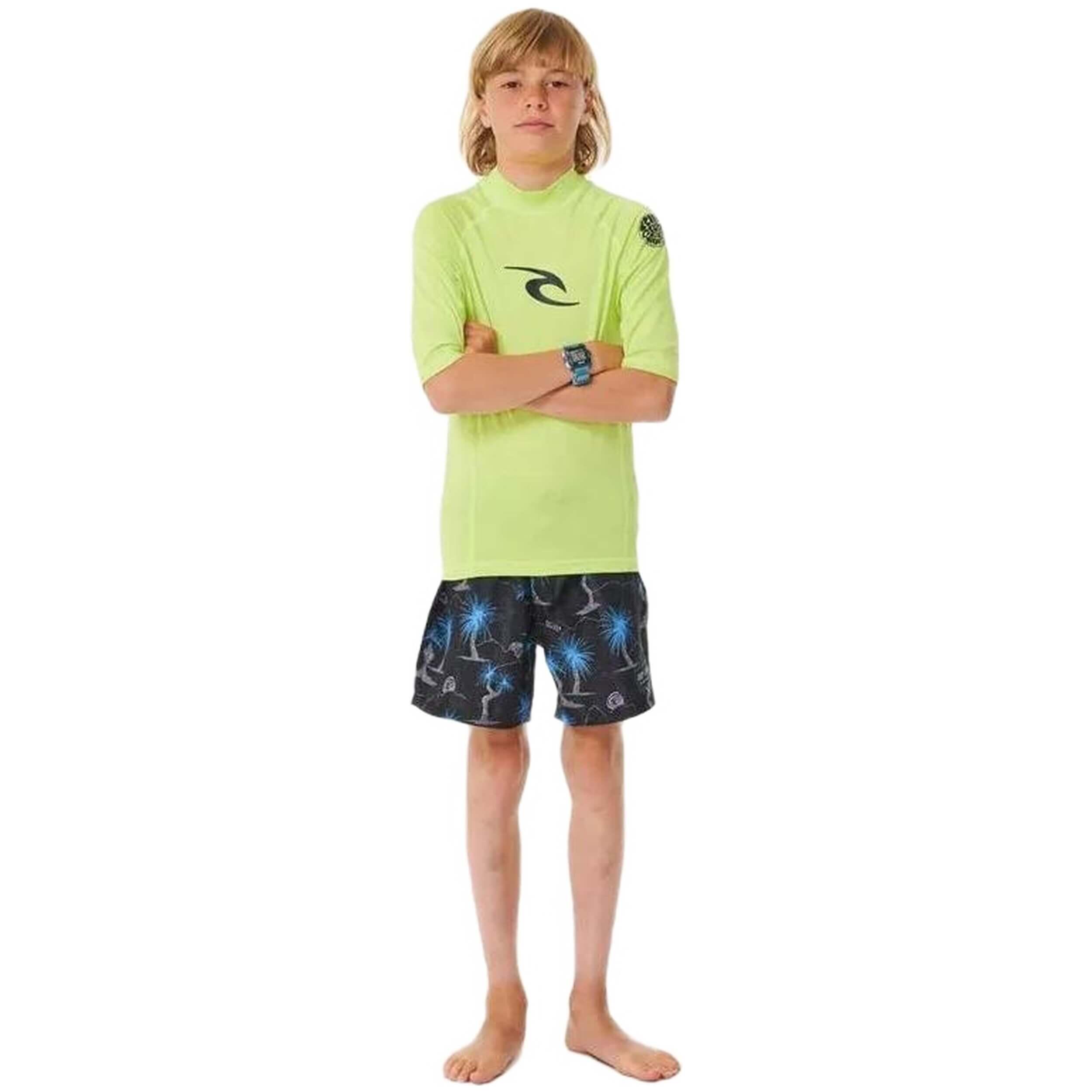 Camiseta de manga corta Rip curl Brand Wave Upf -Boy para niños unisex 4/5