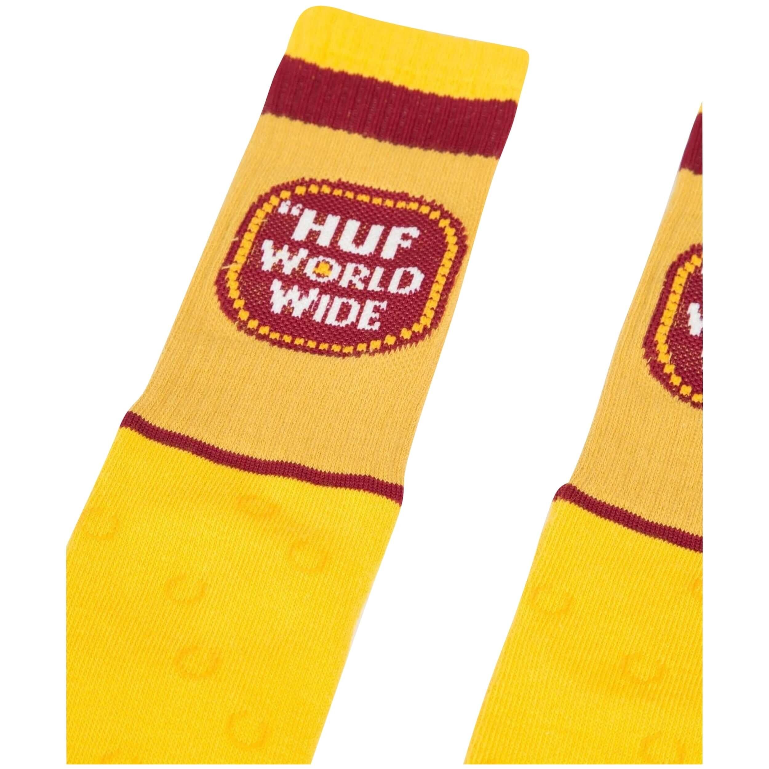 Chaussettes Huf modèle SK00551-YLLOW pour unisexe 5/5