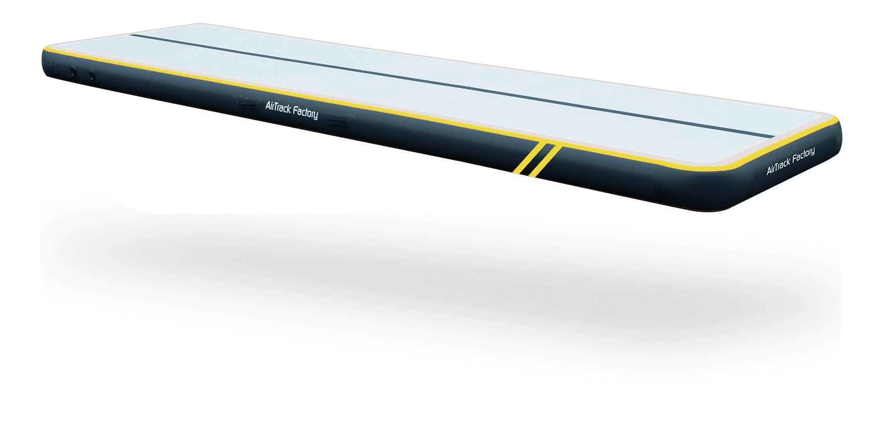 AIRTRACK FACTORY Colchoneta de gimnasia hinchable AirTrack 500 x 140 x 20 cm negra