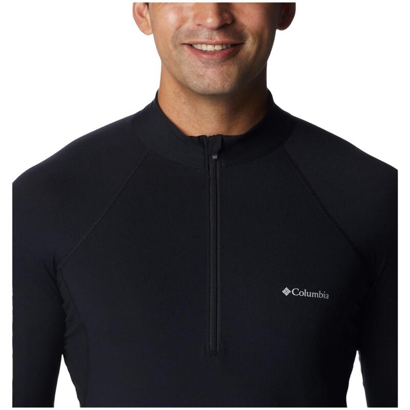 Top lenjerie de corp Midweight Stretch Long Sleeve Half Zip barbati