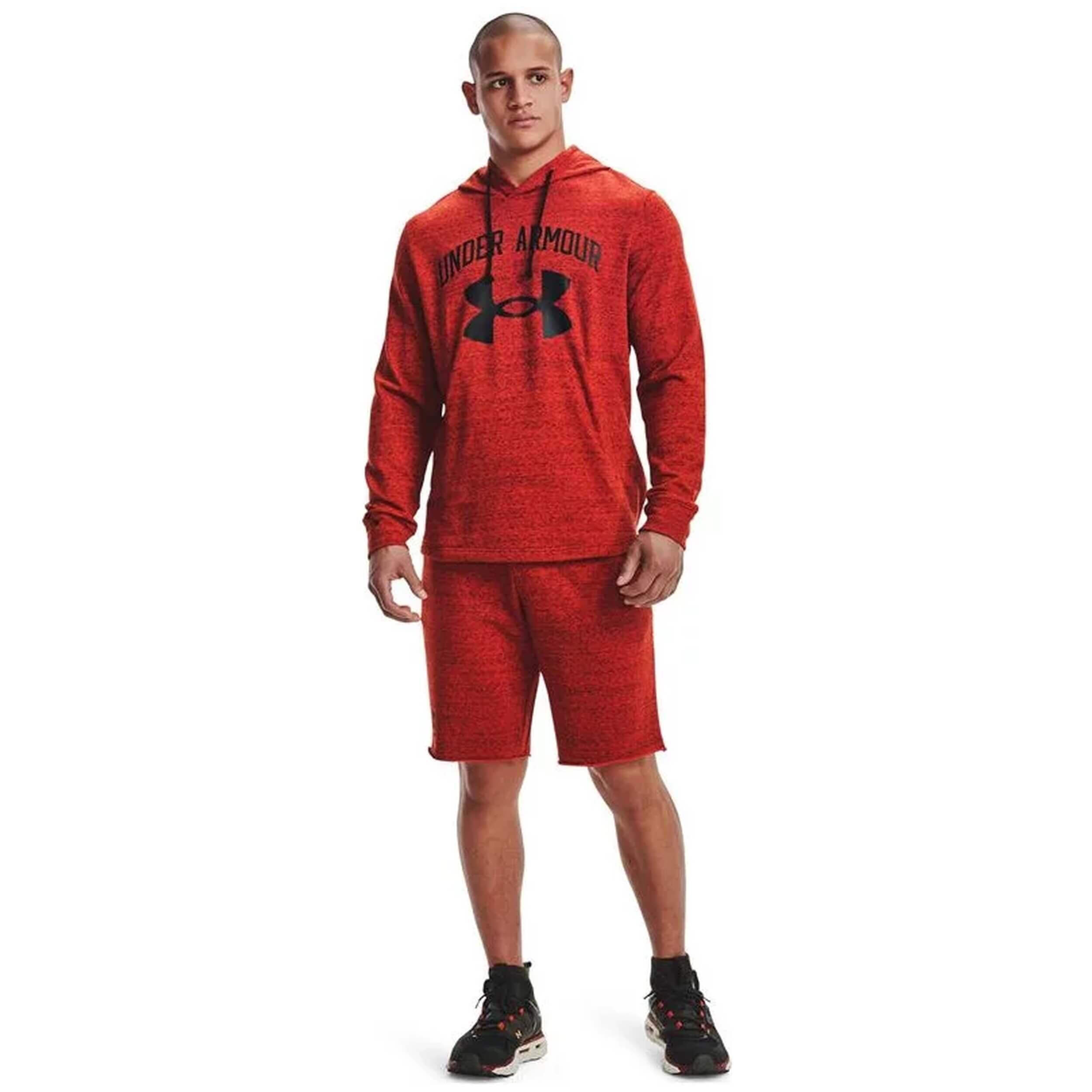 Sweat à capuche Under armour RIVAL TERRY BIG LOGO pour homme 5/5