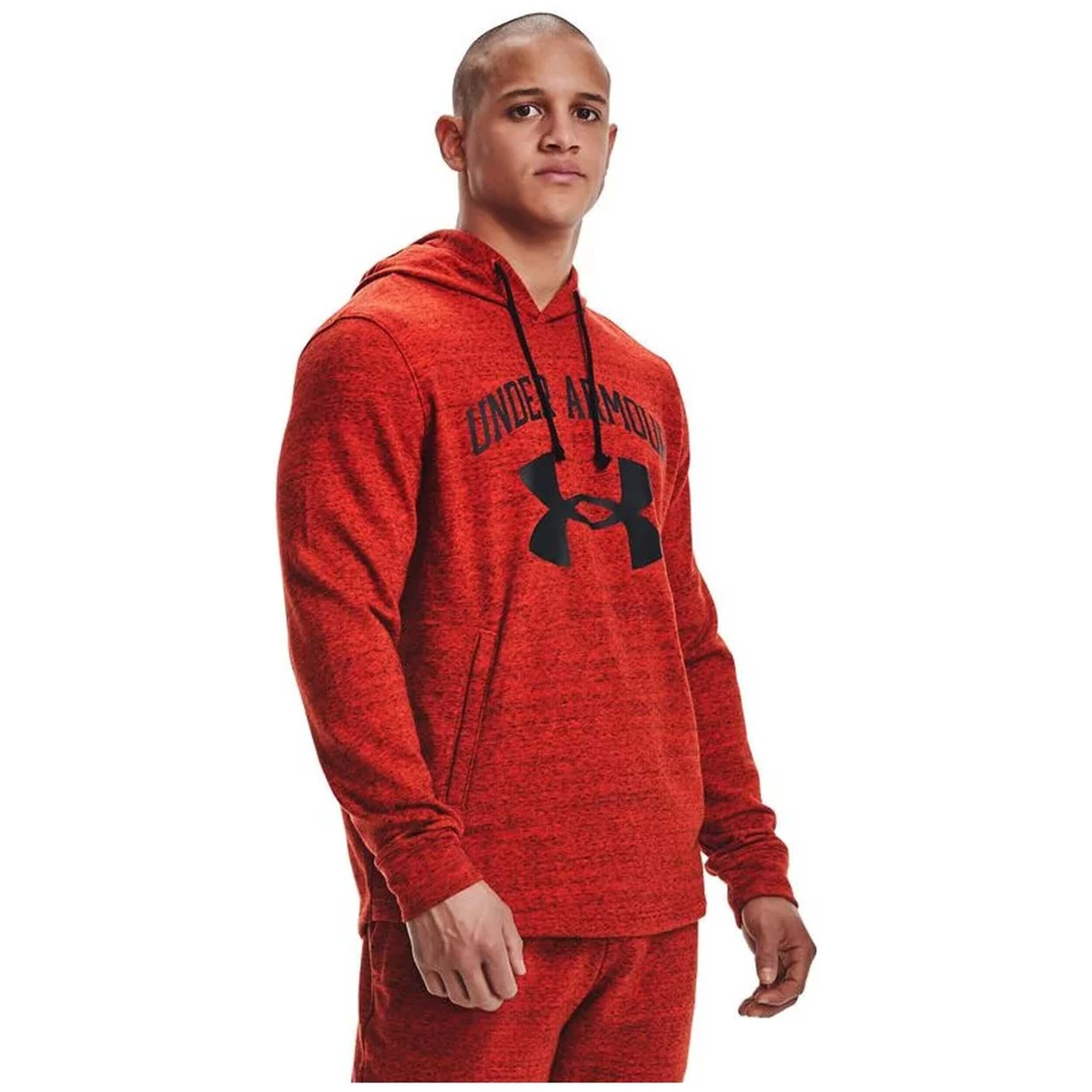 Sweat à capuche Under armour RIVAL TERRY BIG LOGO pour homme 3/5