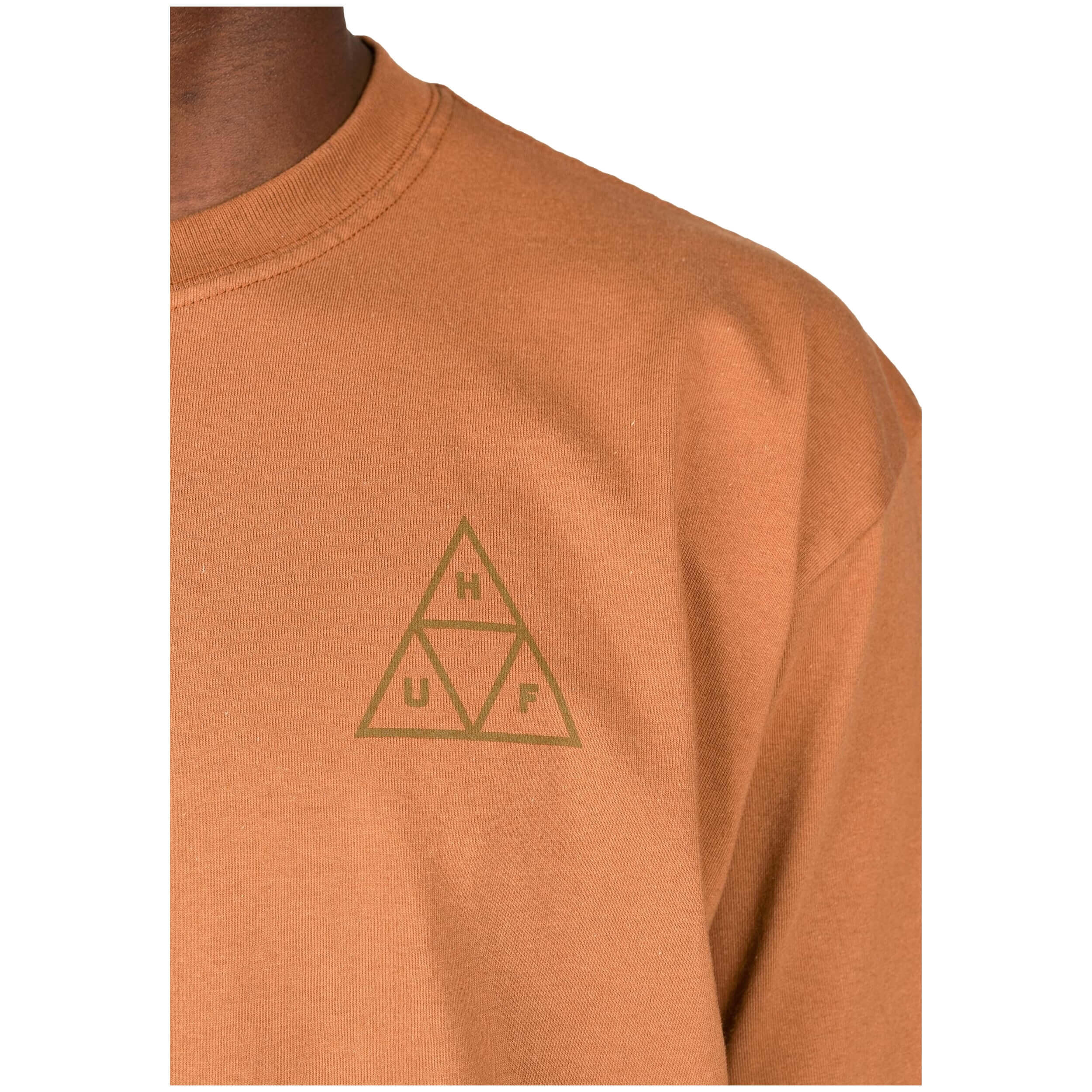 T-shirt met korte mouwen Huf model TS01953-RUBBR-BROWN voor mannen 3/3