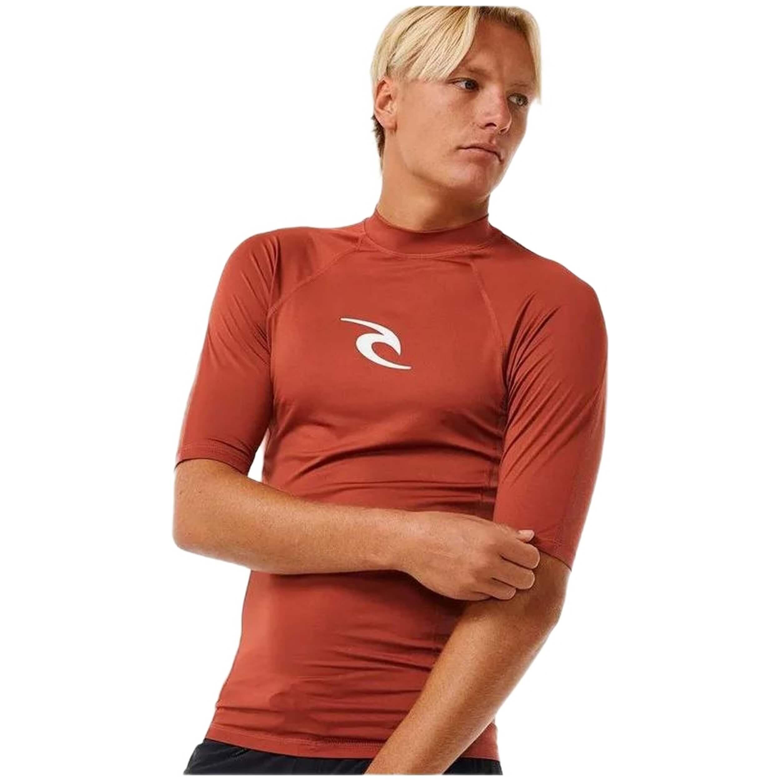 Maglia a maniche corte Rip curl Waves Upf Perf per uomini 2/5