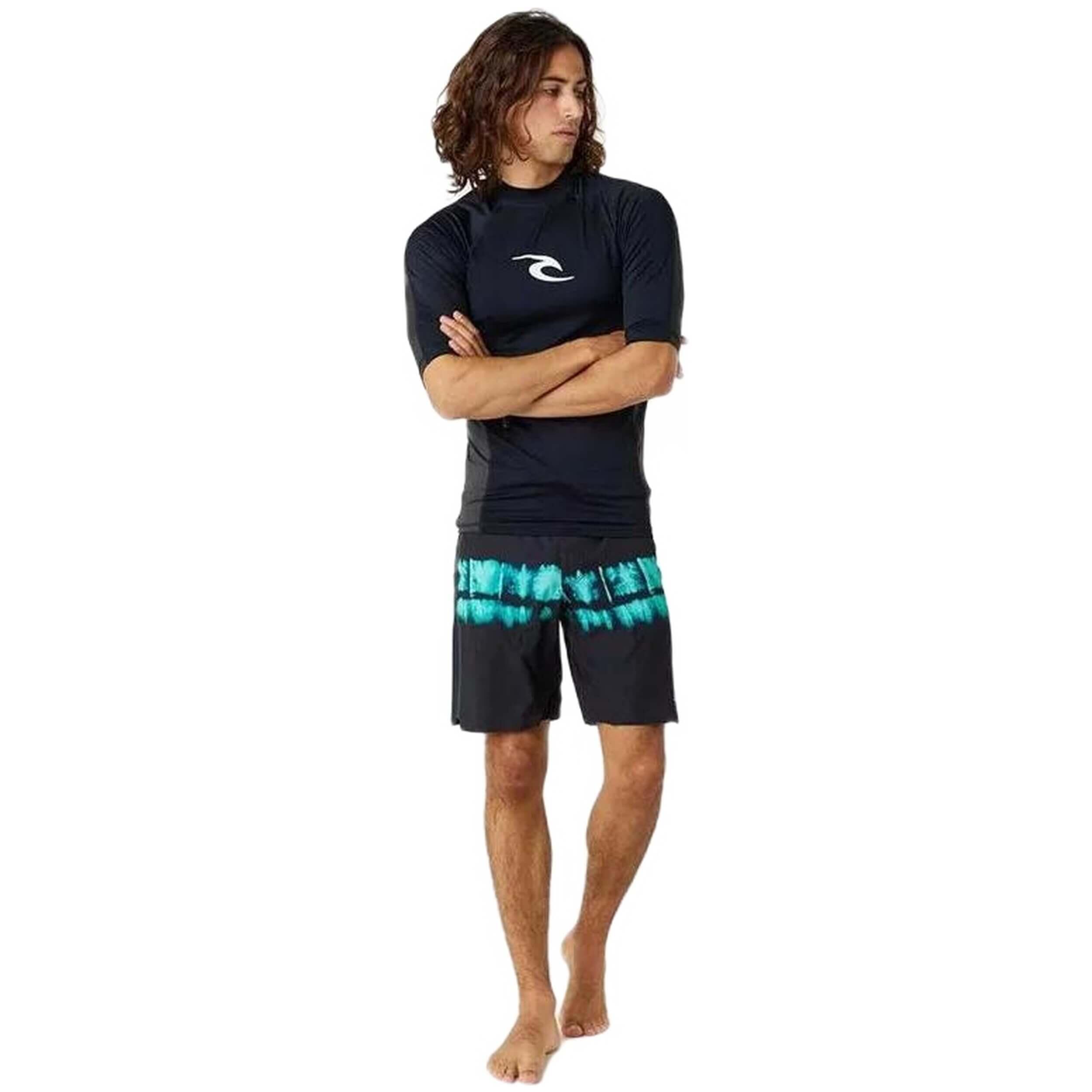 Kurzarmshirt Rip curl Waves Upf Perf für männer 5/5