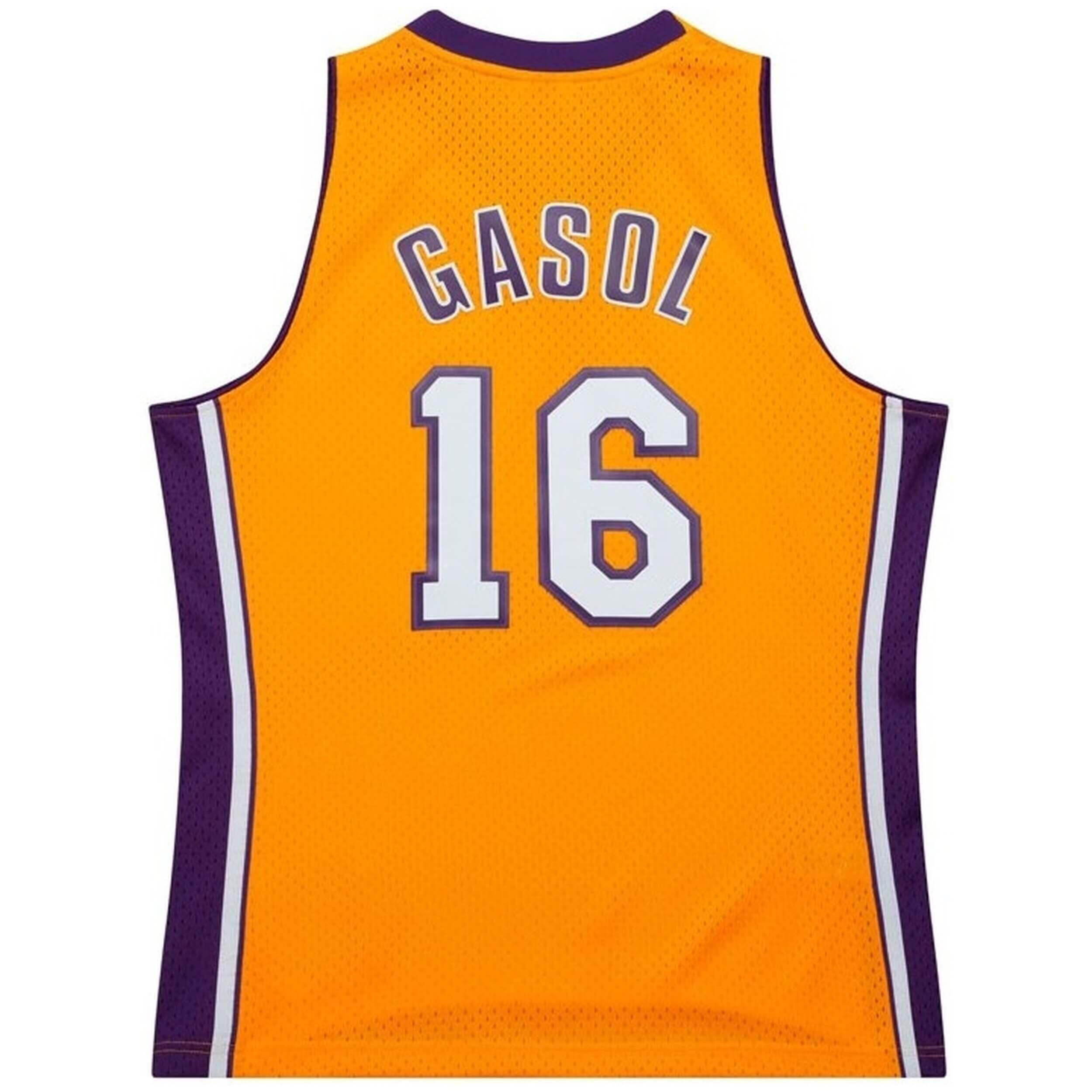 Maillot de basket Mitchell & ness modèle SMJY7609-LAL09PGALTGD pour homme 2/3
