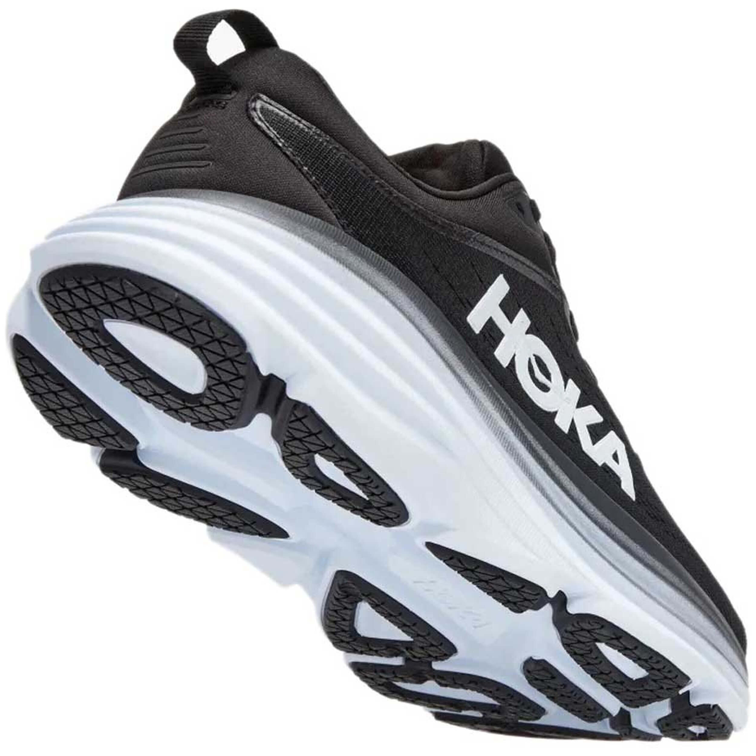 Hoka One One Bondi 8 Black White 2/5