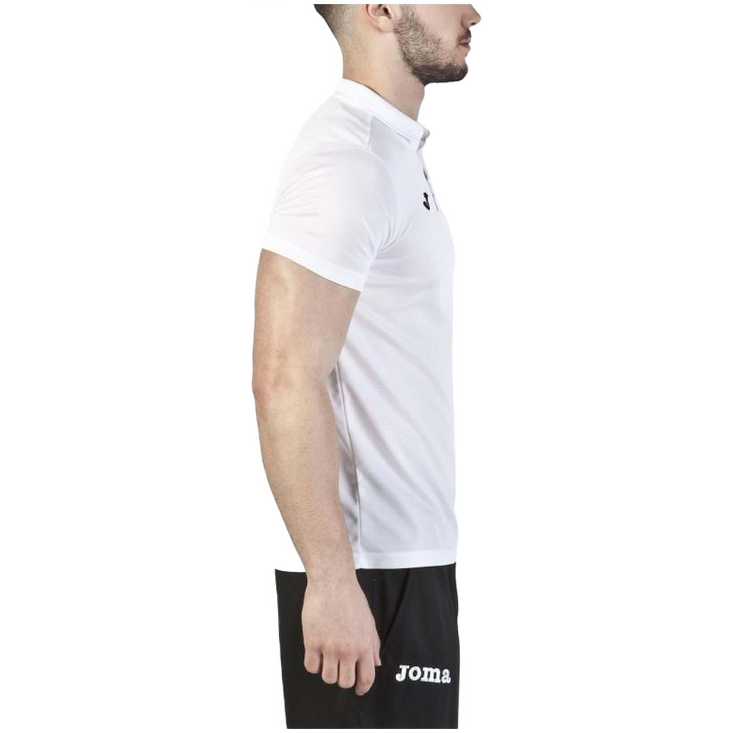 Polo Manches Courtes Golf Enfants Joma Hobby Blanc 3/5