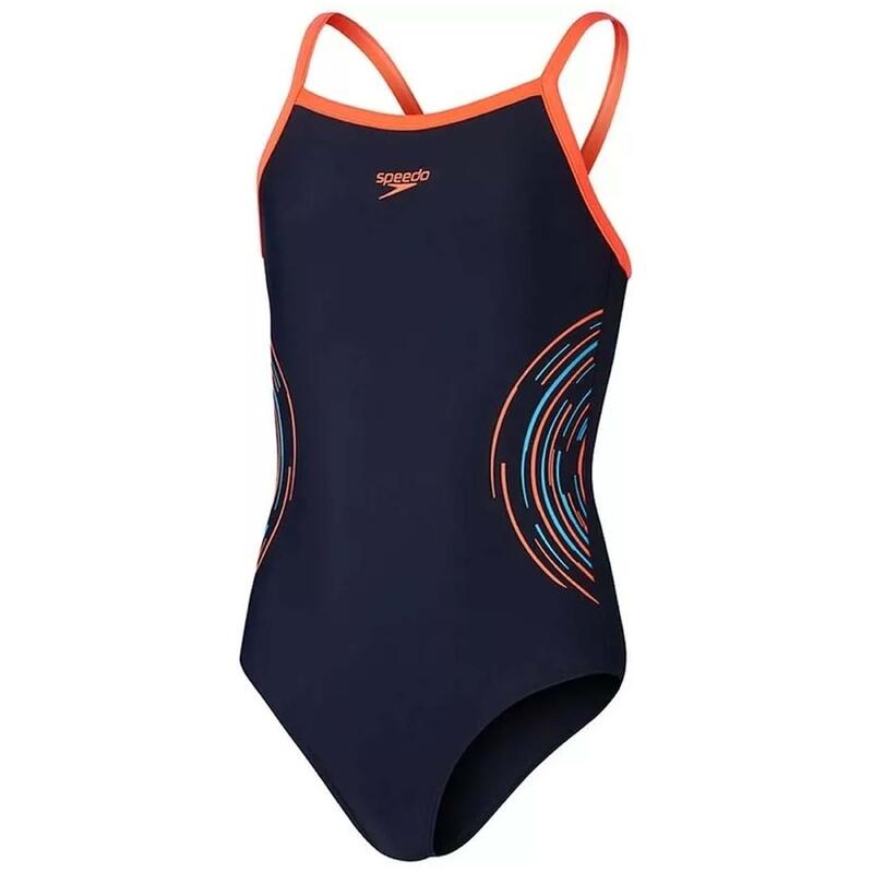 Strój pływacki jednoczęściowy dziecięcy Speedo Platisol Placement Thinstrap Musc
