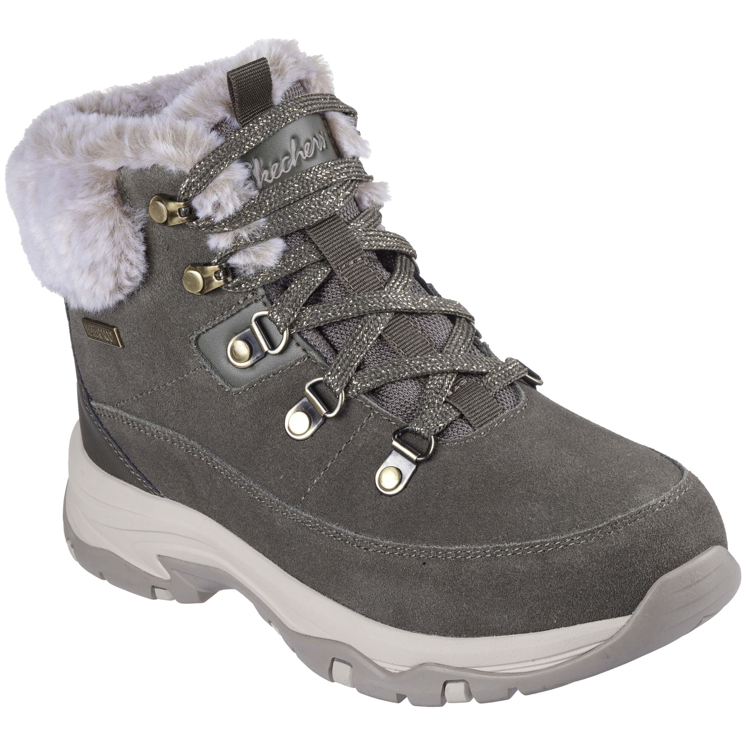 Botins Skechers Mulher Trego - Snow Worries Verde 5/5