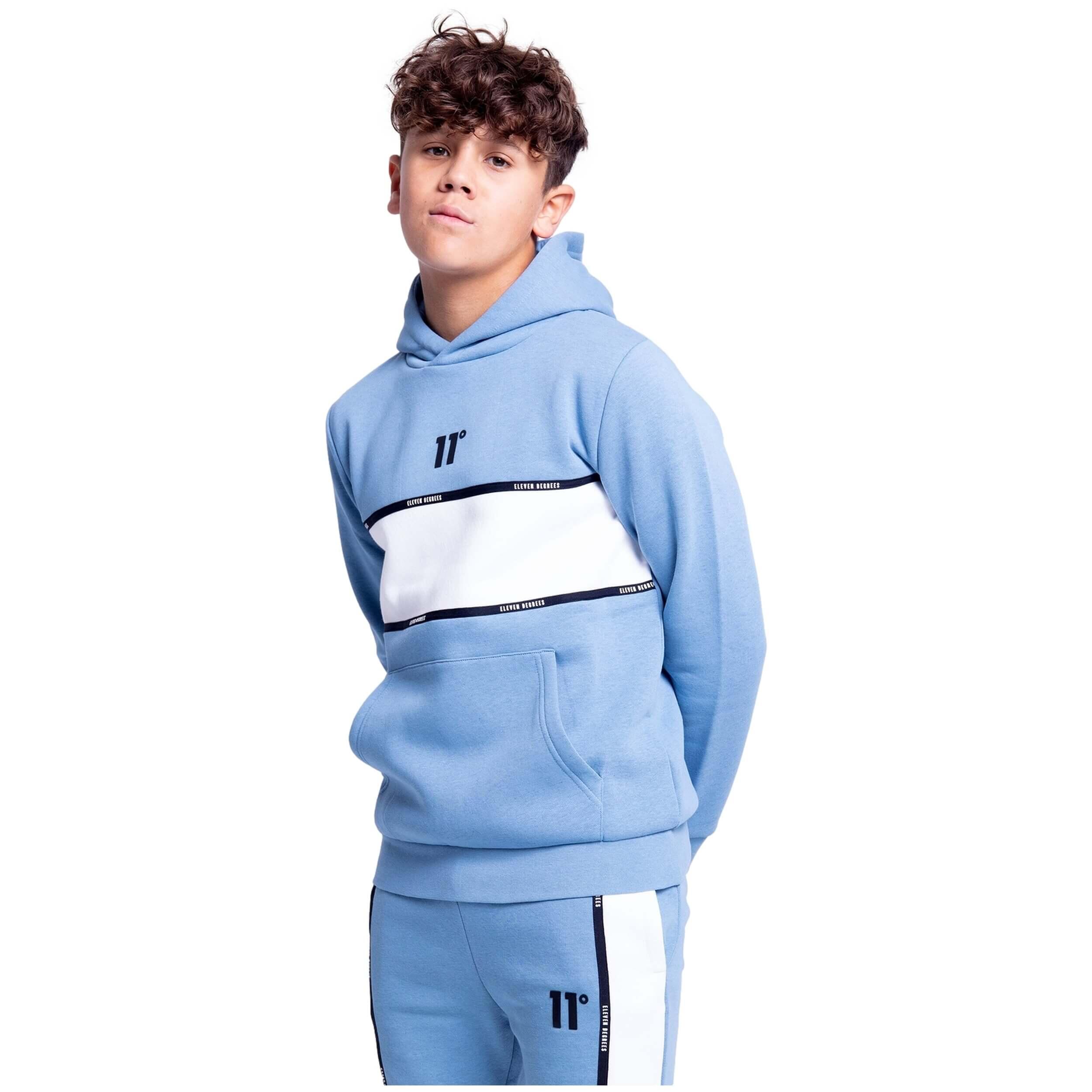 11eleven+ - Sweat À Capuche 11 Degrees Modèle 11dj3753-1100 Pour Enfants - Sweat-shirt - Bleu - Decathlon