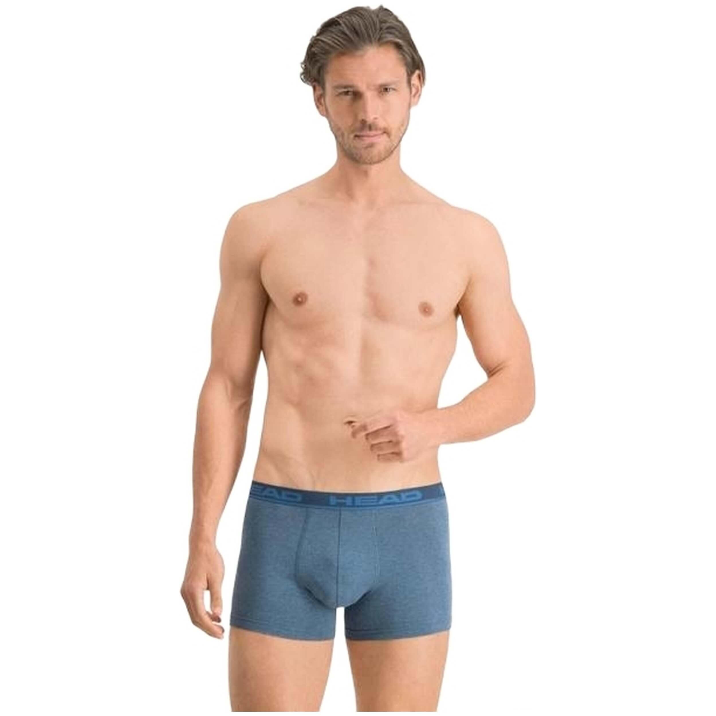 Pacote de cuecas head basic boxer 2p para homem