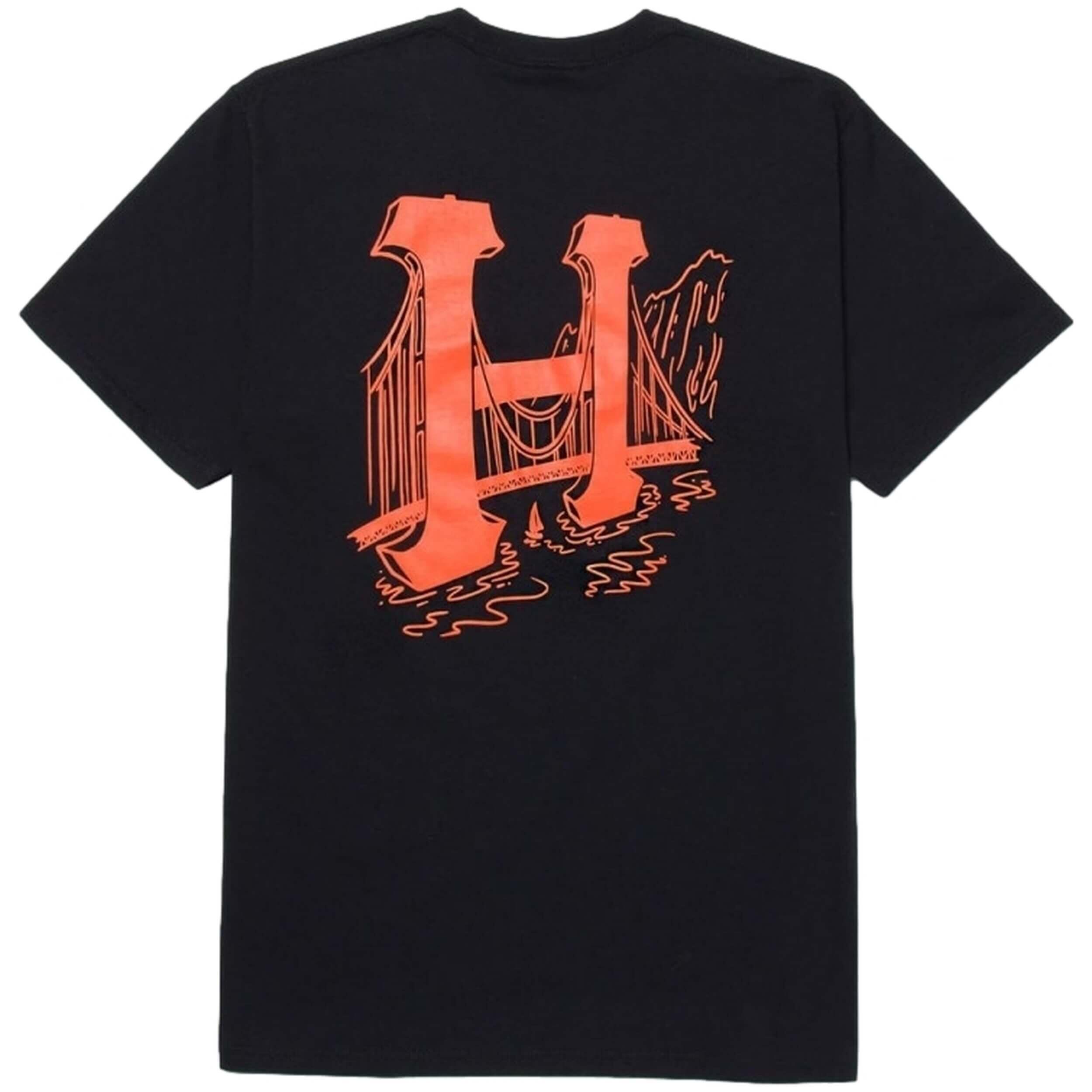 T-shirt met korte mouwen Huf model TS01662-BLACK voor mannen 2/3
