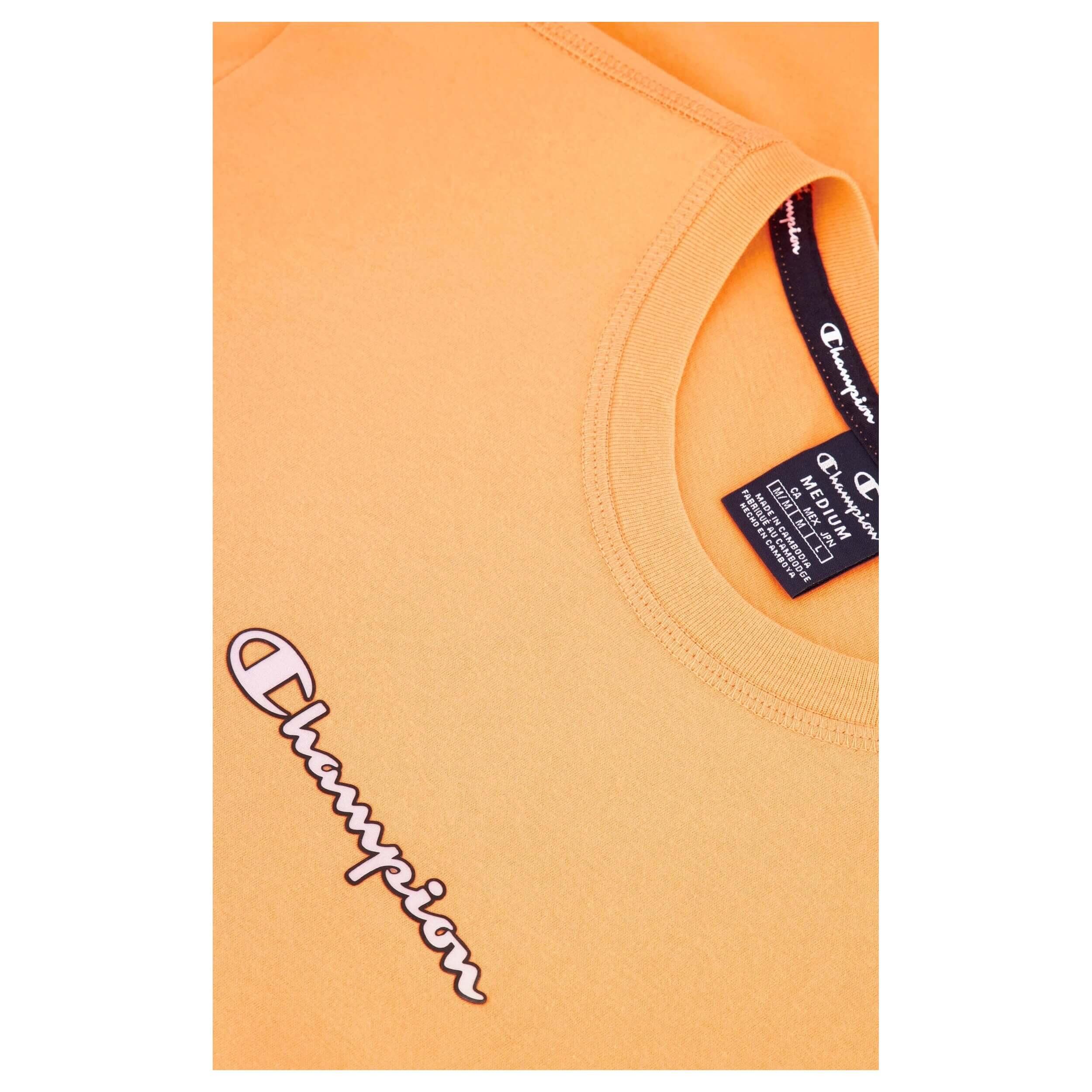 Camisola de Manga Curta Champion Crewneck M Laranja 5/5