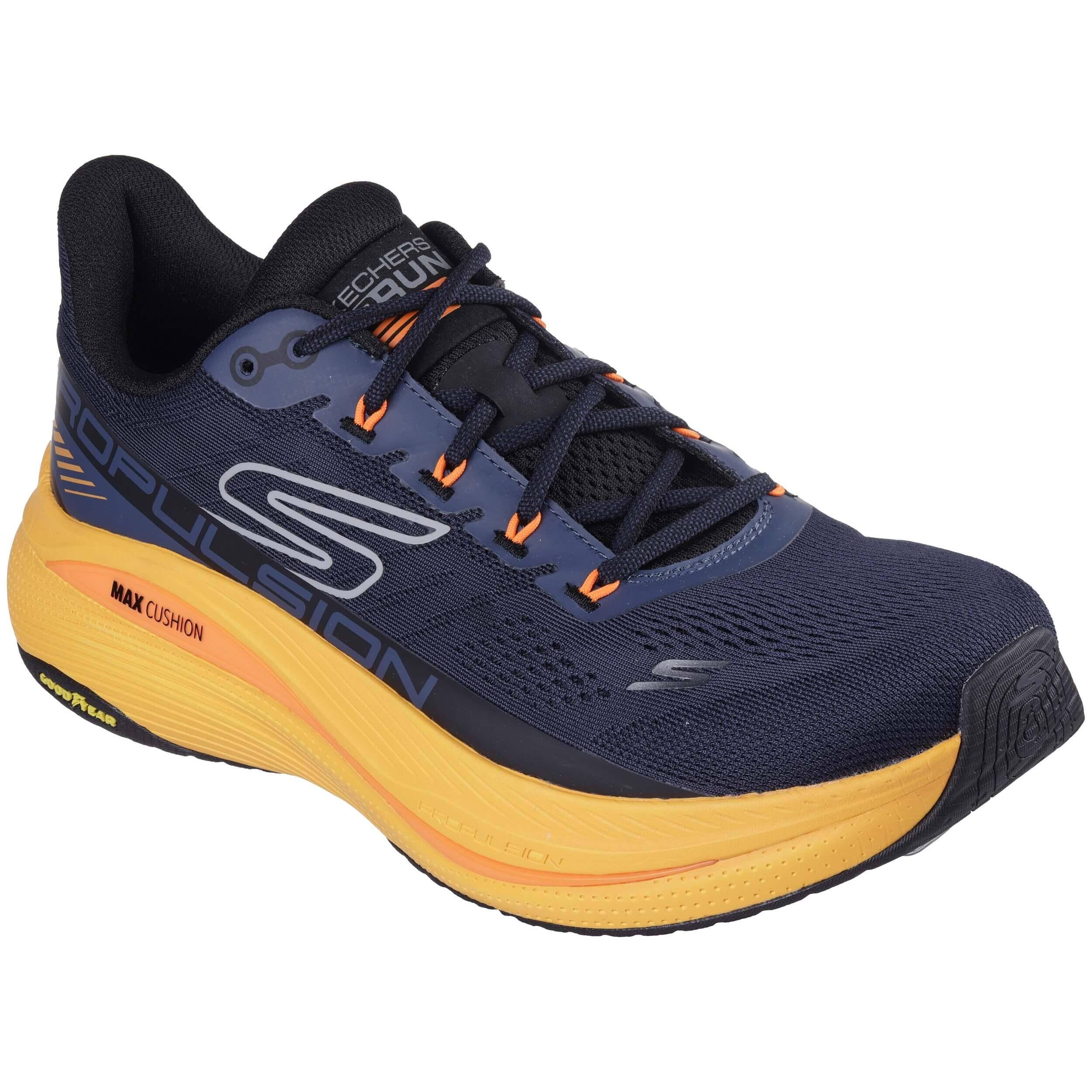 Zapatillas Deportivas Caminar Hombre Skechers 220509_NVOR Azul marino Cordones 5/5