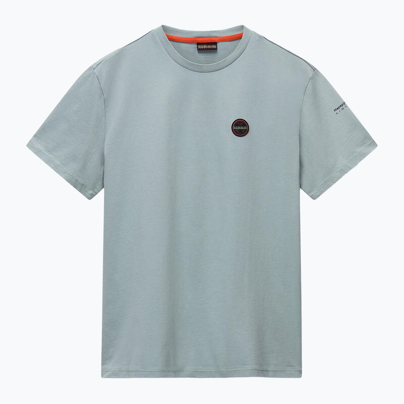 Tricou bărbătesc Napapijri S-Badge verde mil G1X