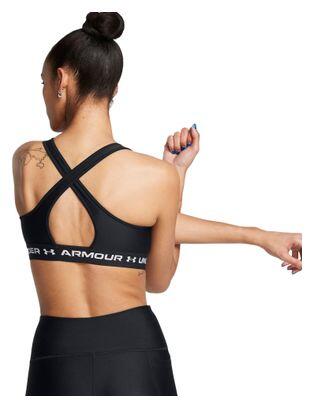 Brassière Under Armour Crossback Mid Noir Femme 2/7