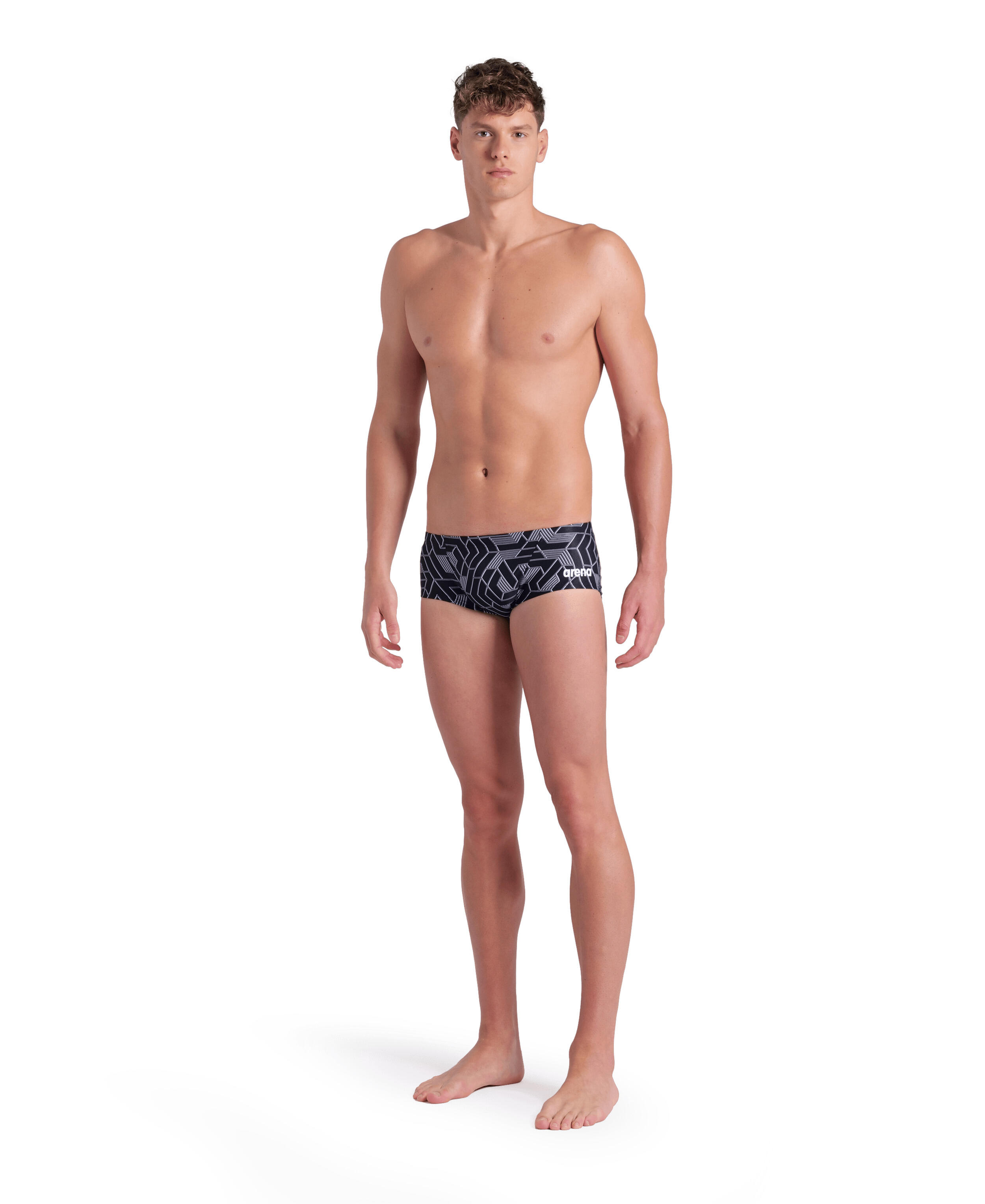 Slip da bagno Arena Escape Low Waist Squadra Nero 4/7