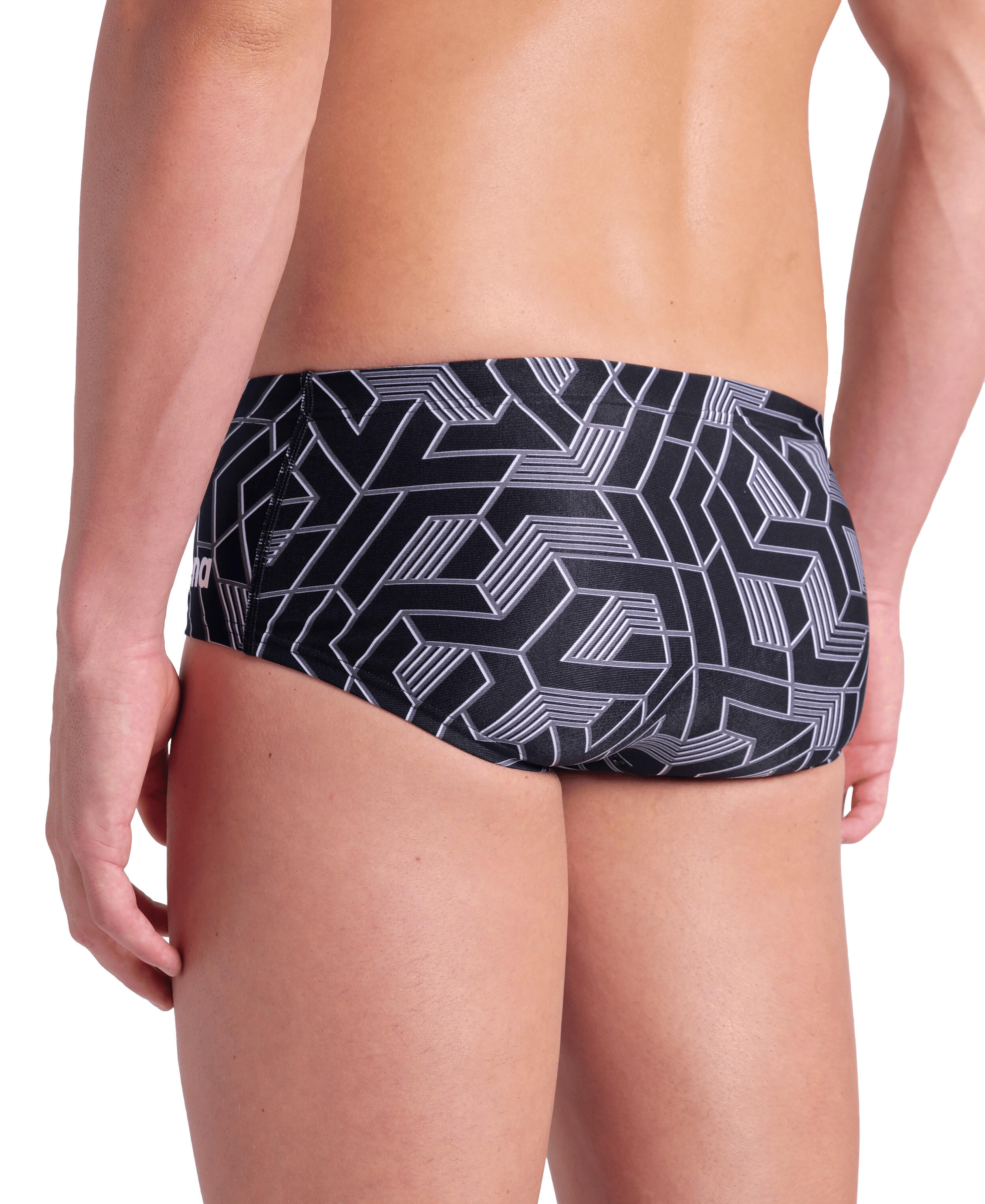 Slip da bagno Arena Escape Low Waist Squadra Nero 3/7