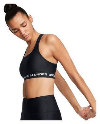 Under armour sportbeha met gekruiste rug en middelmatige ondersteuning zwart