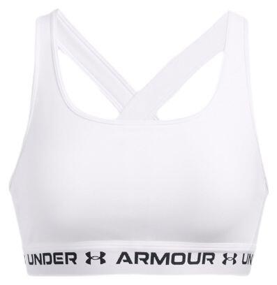 Under Armour Crossback Mid Sport-BH Weiß Damen 3/5